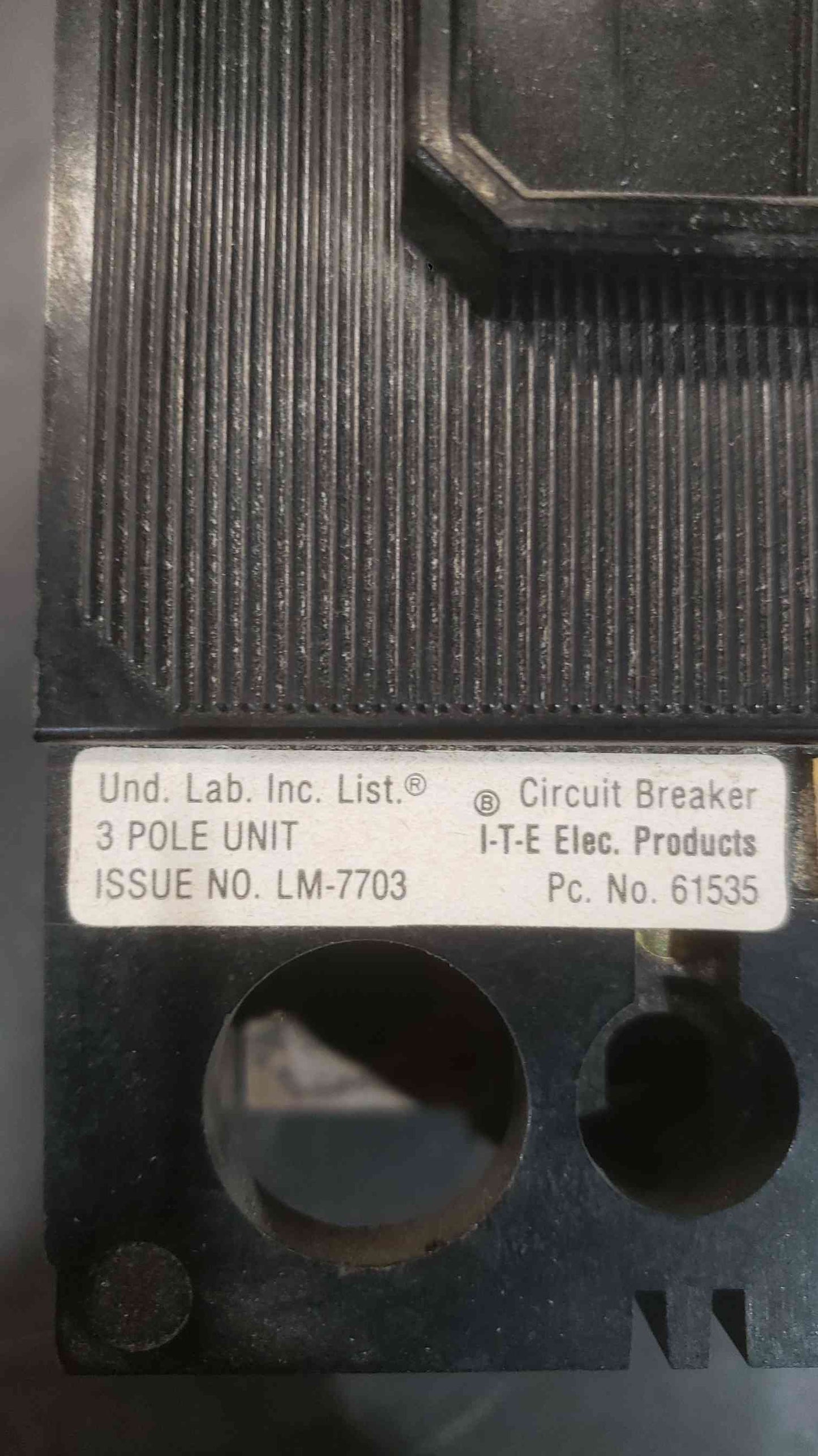 I-T-E 200A 240VAC 3 Pole Breaker QJ23B200 (SKU: 112305)