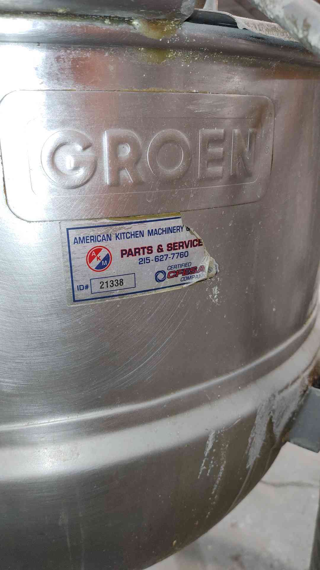 Groen Stainless Steel Tilting Steamer (SKU: 112275)
