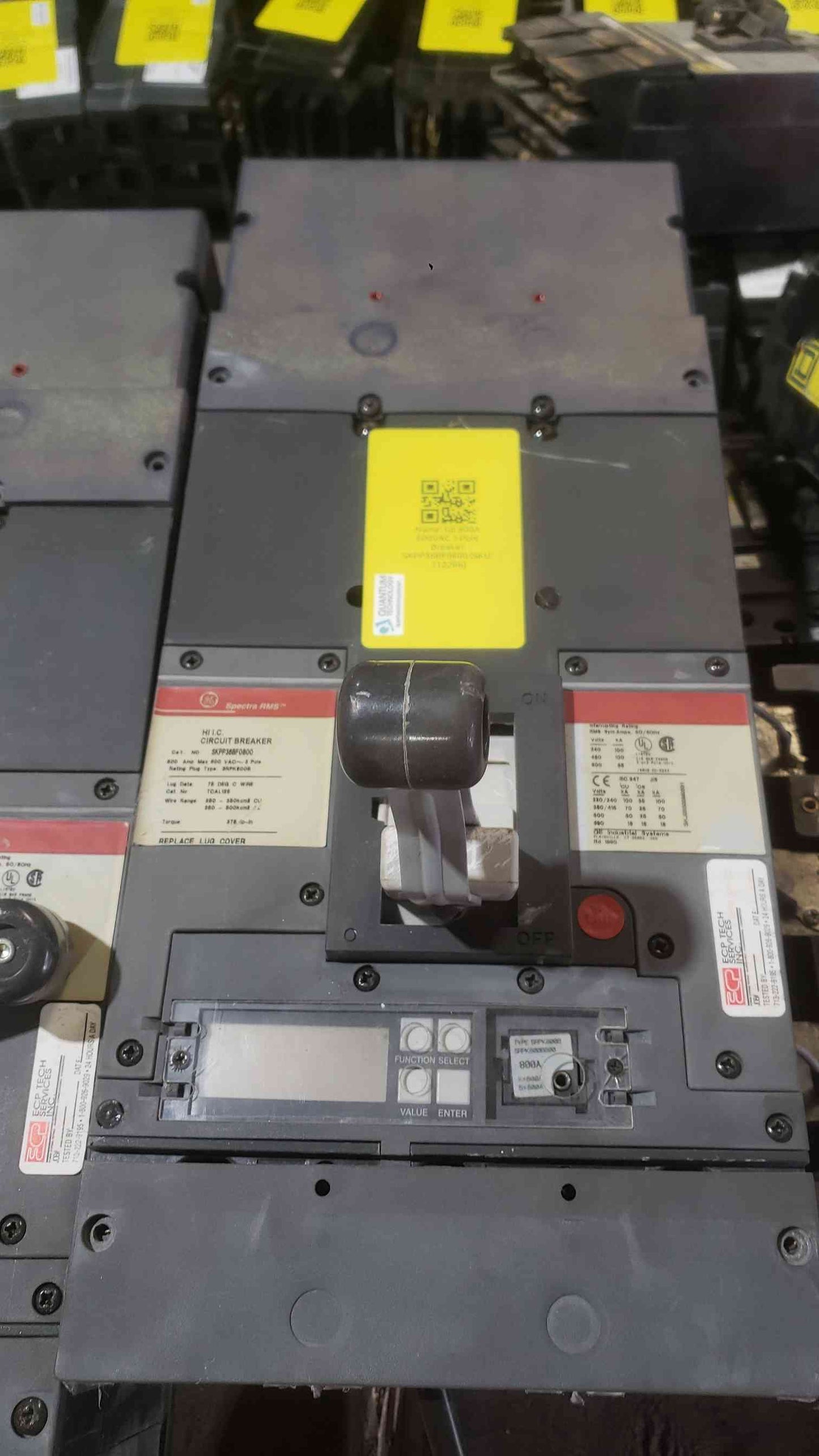 GE 800A 600VAC 3 Pole Breaker SKPP36BF0800 (SKU: 112286)