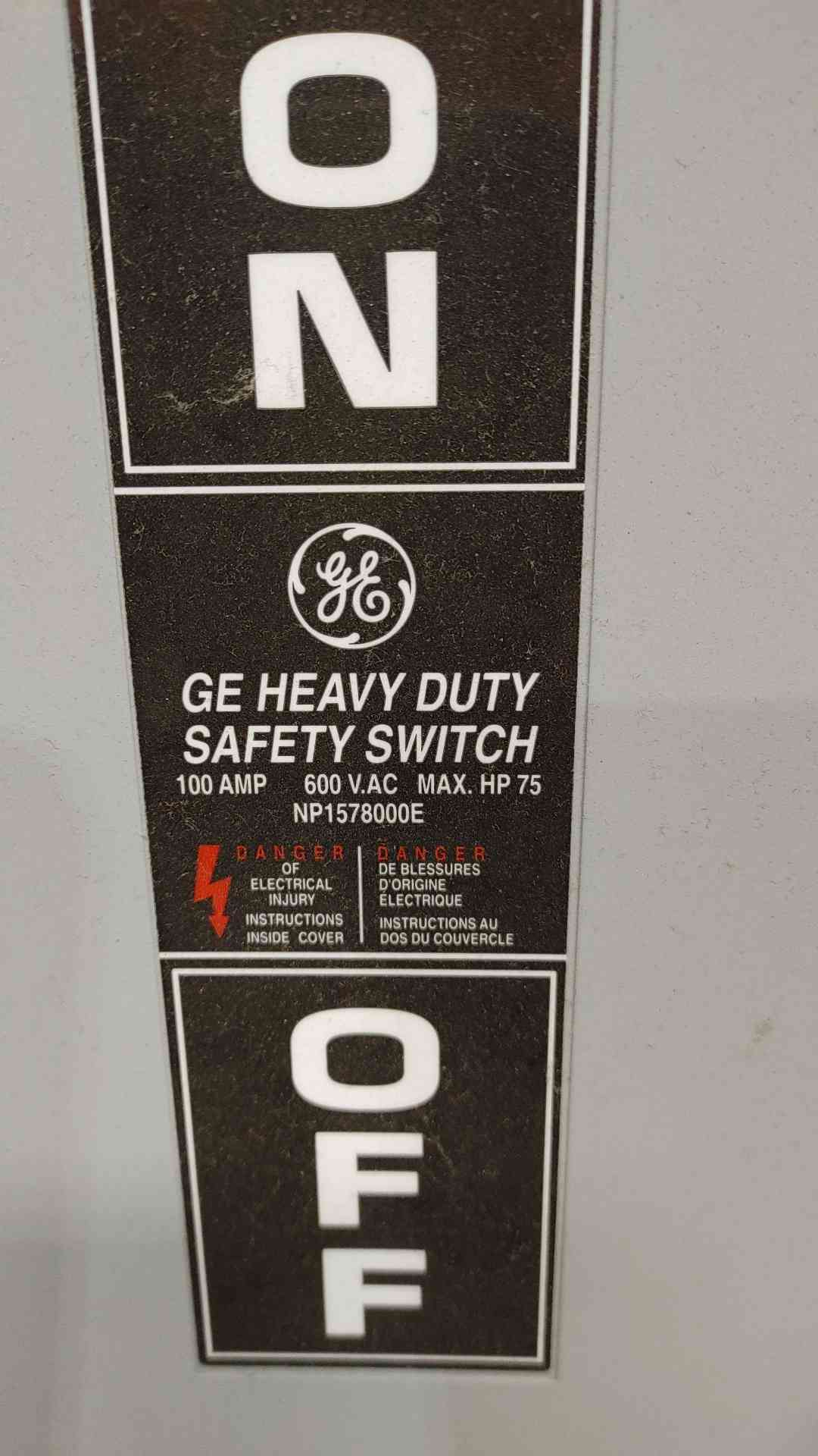 GE 100A 600V 1-3PH Safety Switch TH3363(SKU: 112291)