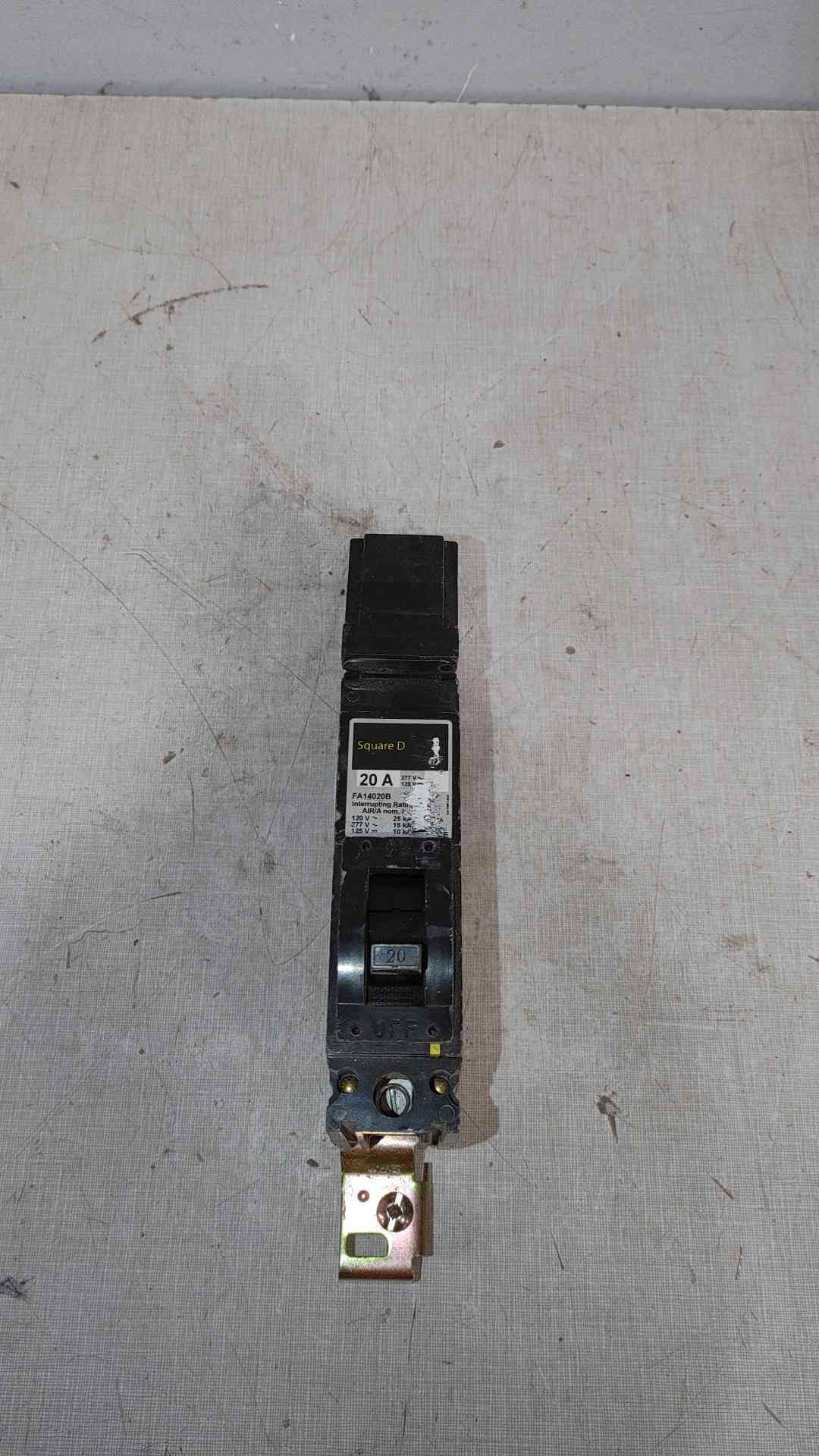 Square D 20A 1 Pole Breaker FA14020B (SKU: 112322)