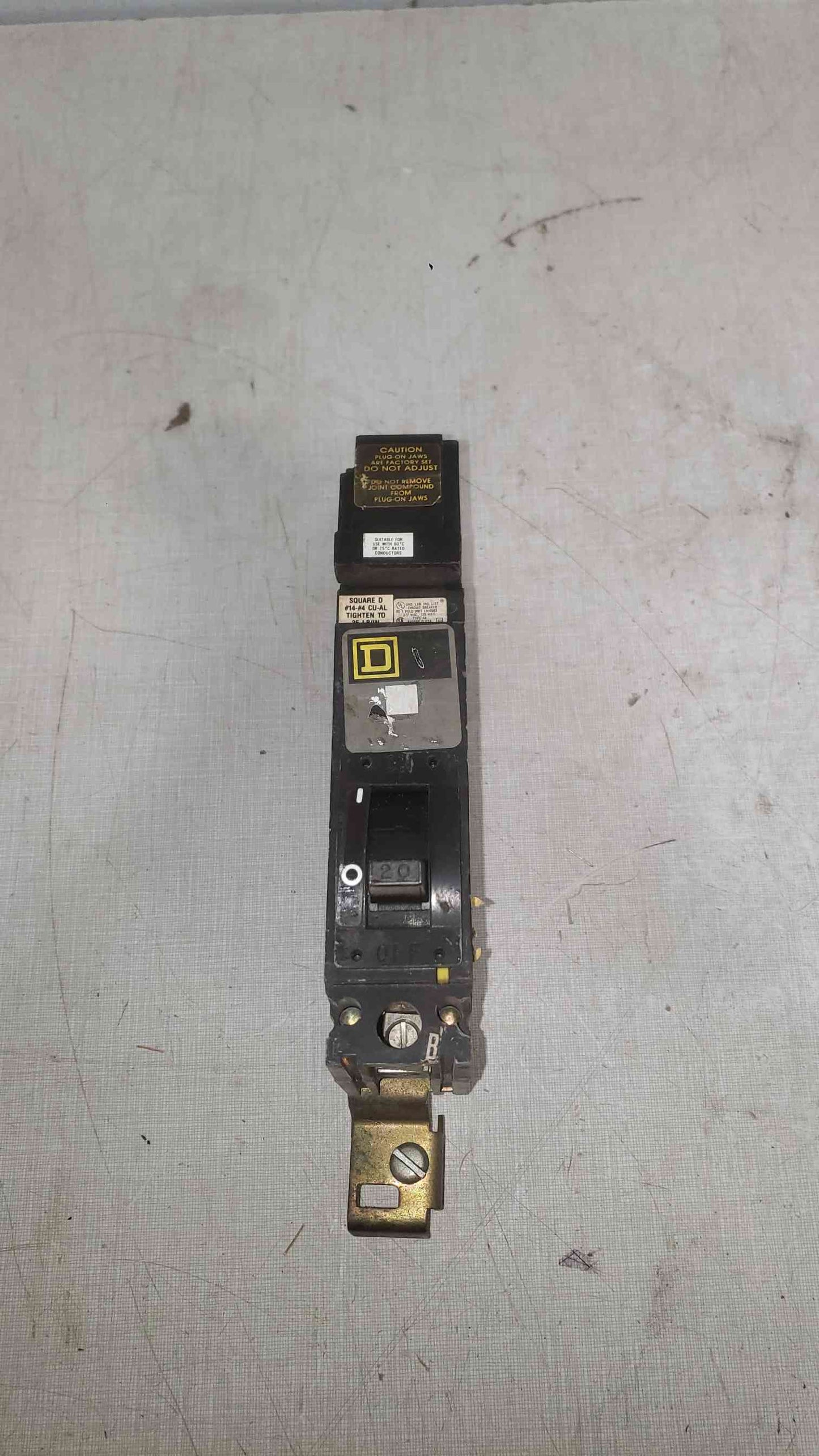 Square D 20A 277V 1 Pole Breaker FA16020B (SKU: 112323)