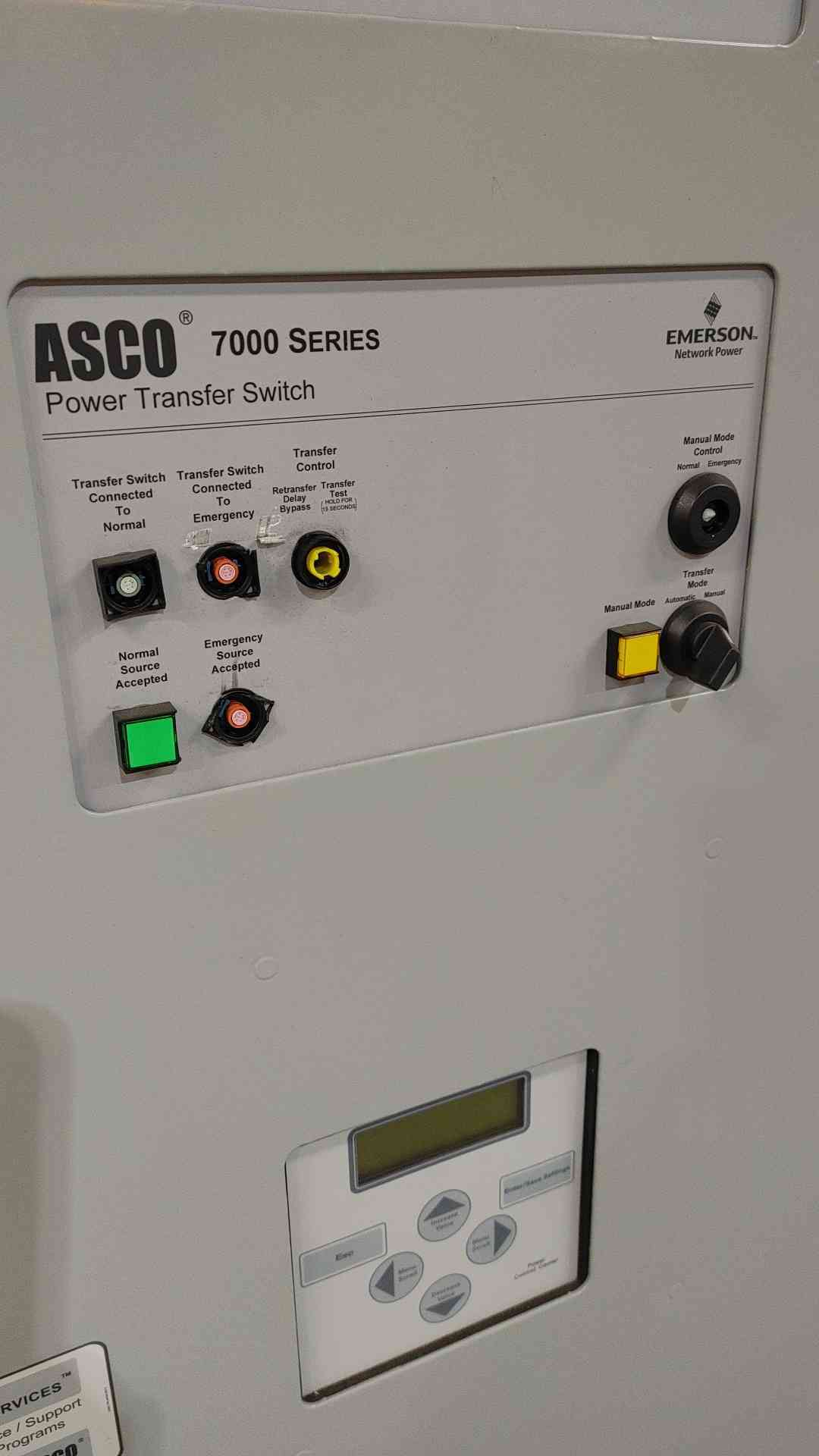 ASCO 7000 Series 600A 480V 3PH Power Transfer Switch ATS (SKU: 112357)