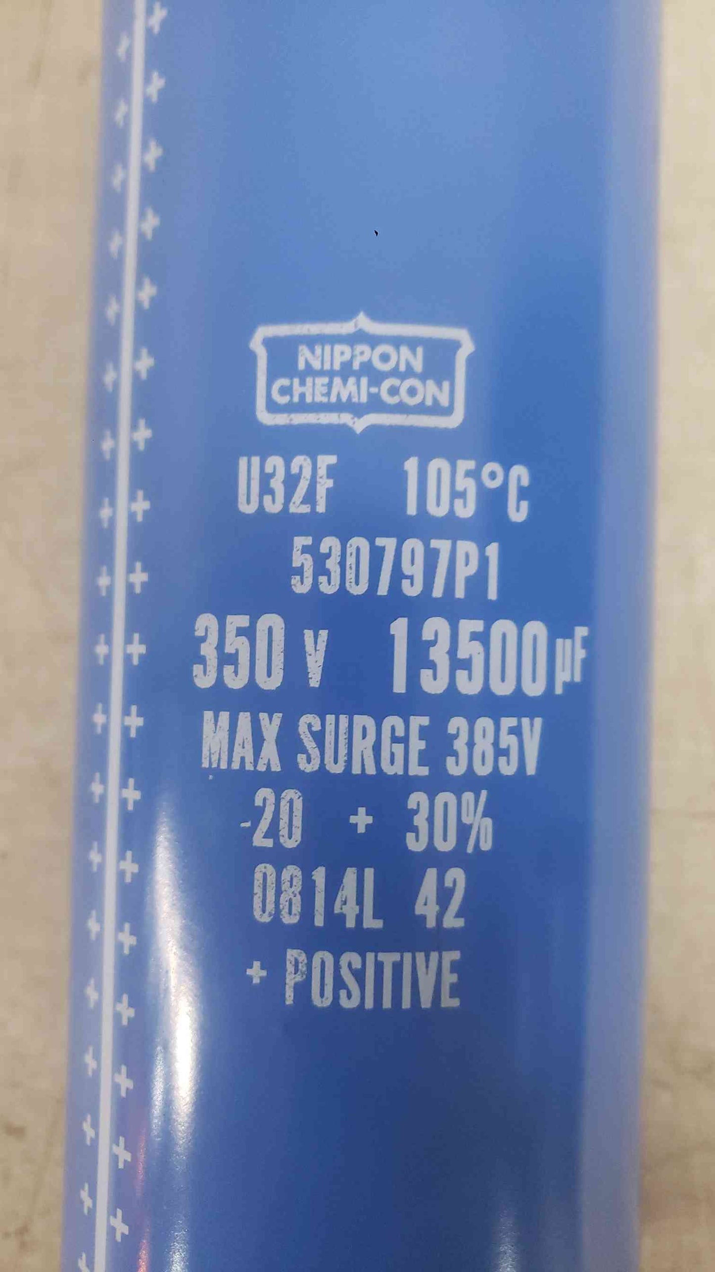 Nippon Chemi-Con 350V 13500uF Capacitor 530797P1 (Sku: 112346