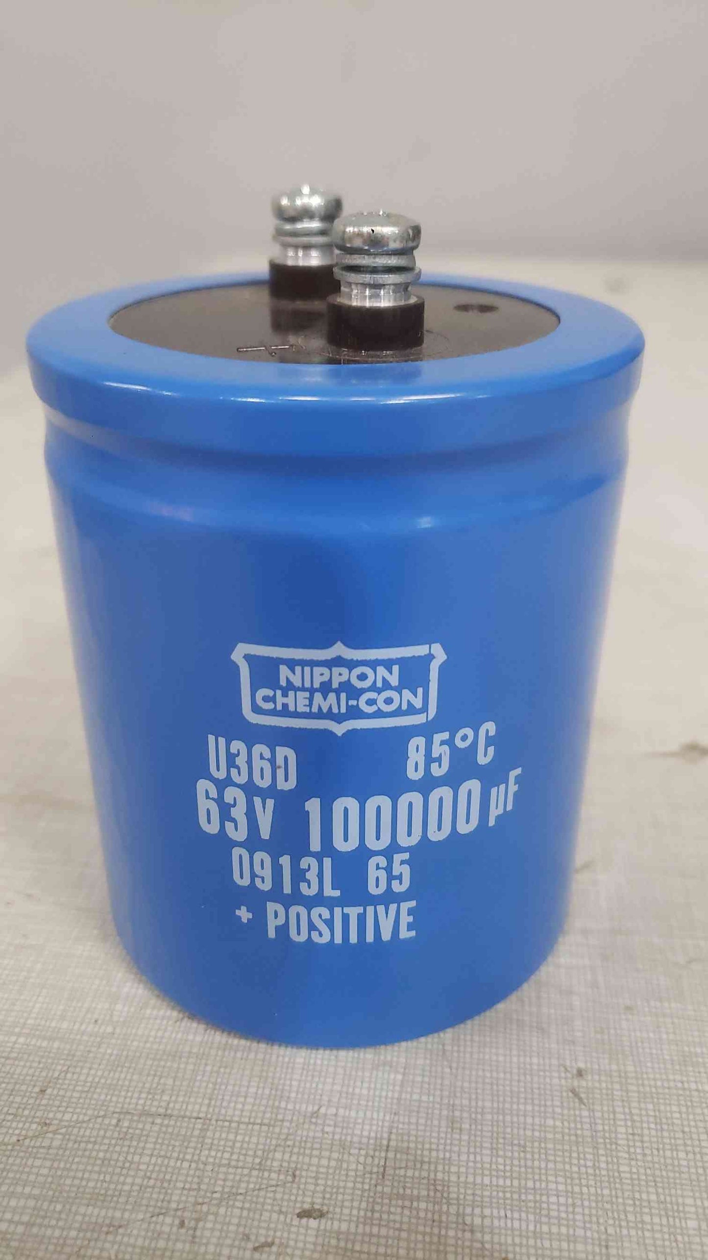Nippon Chemi-Con 63V 100000uF Capacitor 0913L 65 (SKU: 112376)