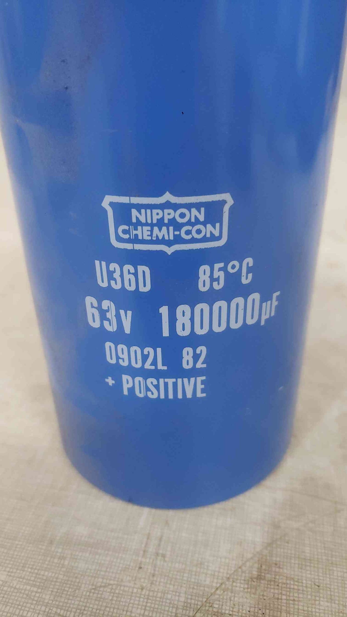 Nippon Chemi-Con 63V 180000uF Capacitor 0902L 82 (SKU: 112378)