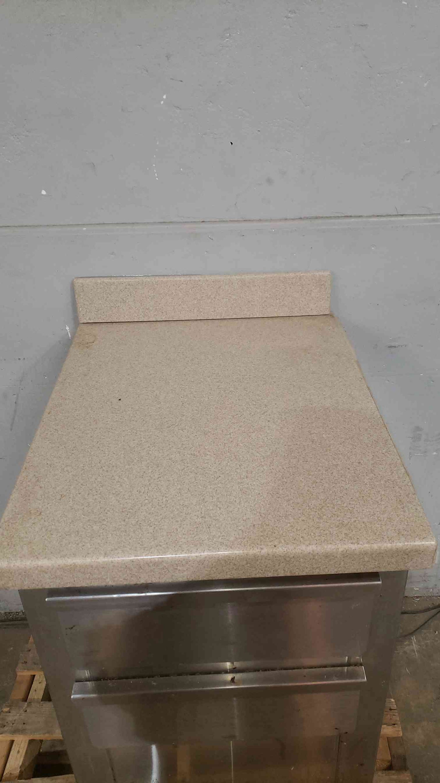 Stainless Steel Workstation W/ Countertop Cafeteria Storage Shelves (SKU: 112448)