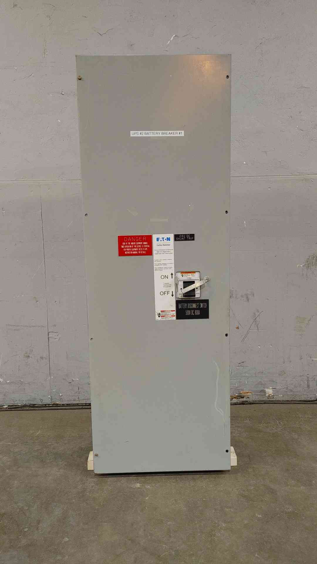 EATON 800A 500V Enclosed Circuit Breaker Disconnect (SKU: 112636)
