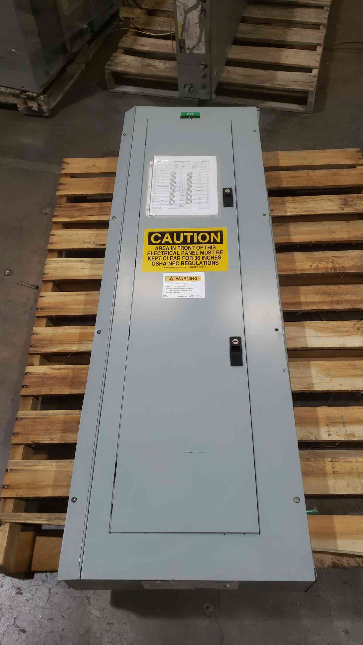 GE 225A 480Y/277 3PH 4W Panelboard 28 Breakers & Main (SKU: 112629)
