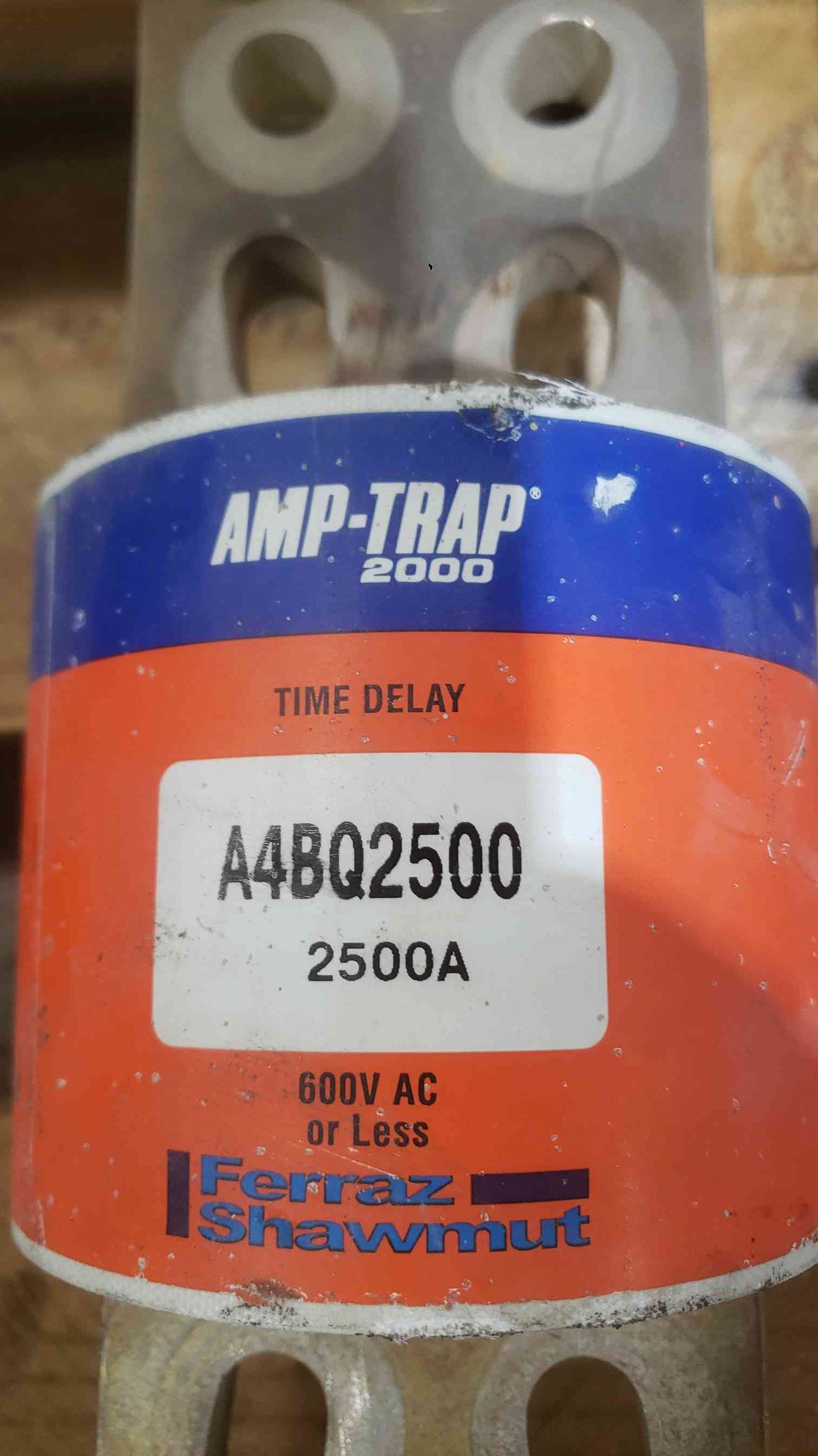 Mersen Ferraz Shawmut A4BQ2500 Amp-Trap 2000 Class L Fuse 2500A 600V Time Delay (SKU: 112822)