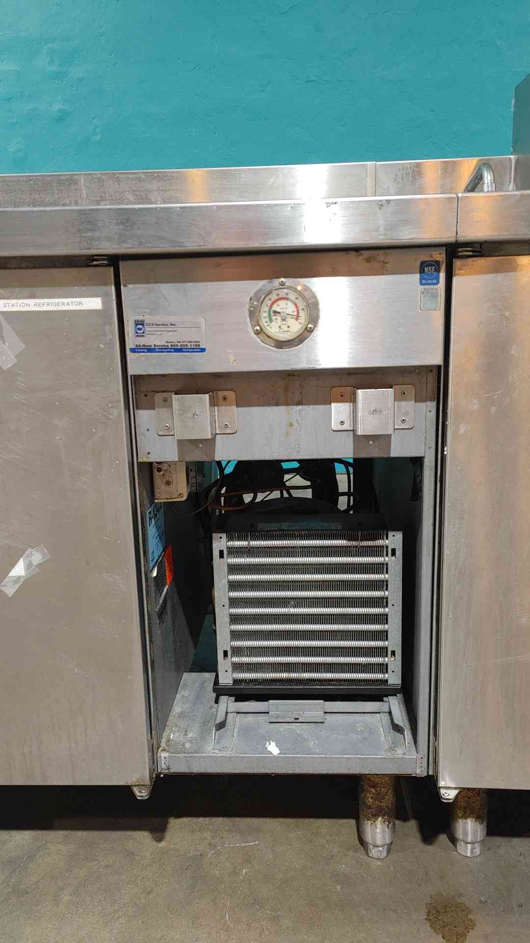Craig MFG Stainless Steel Cafeteria Prep Dual Sink Commercial Refrigerator/Freezer LB-4-33-SC(SKU: 112994)