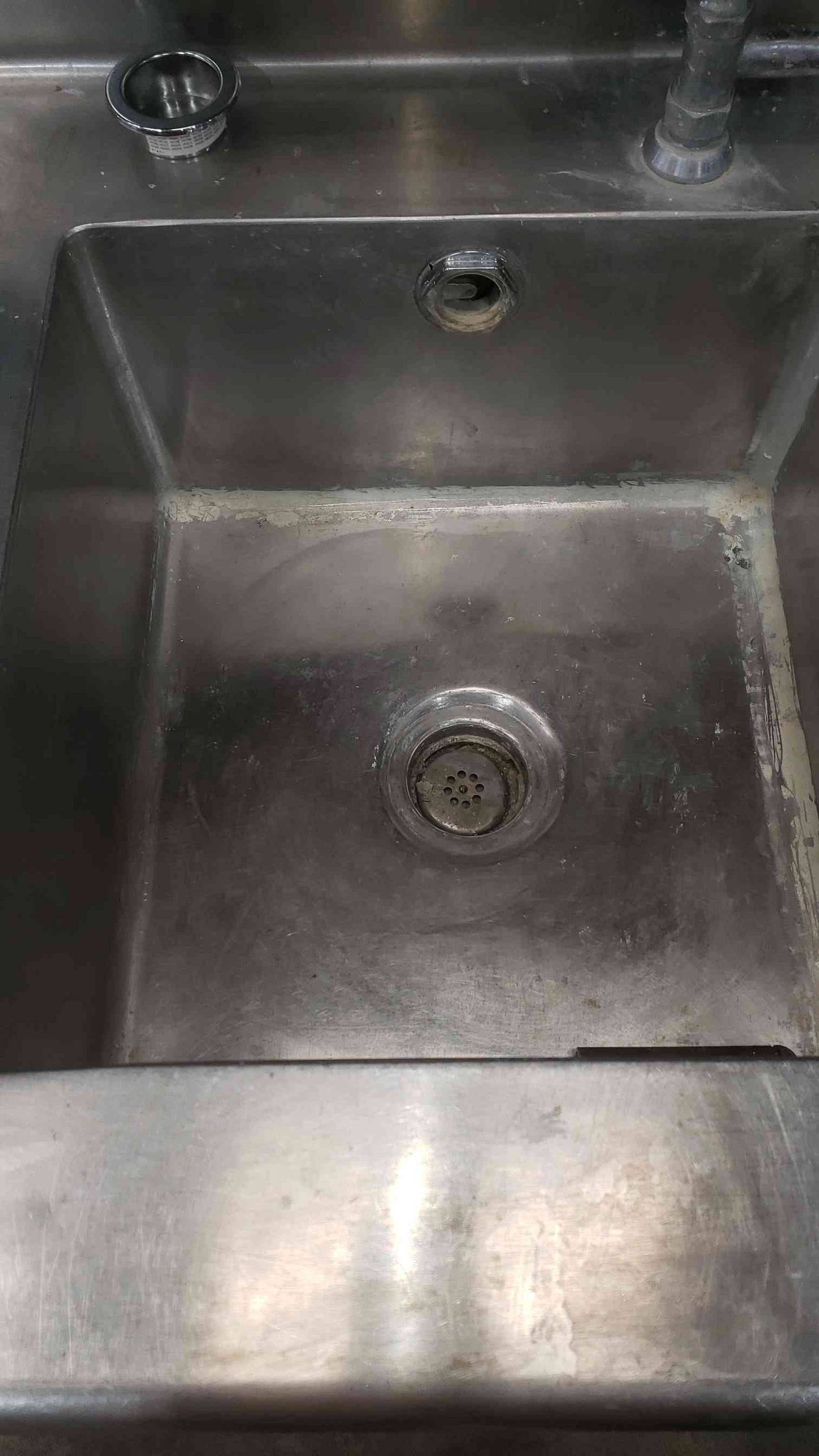 Salvajor Commercial Food Waste Disposer with ARSS-2 Auto-Reversing Control & 12' Stainless Prep Table Sink Combo (SKU: 113027)