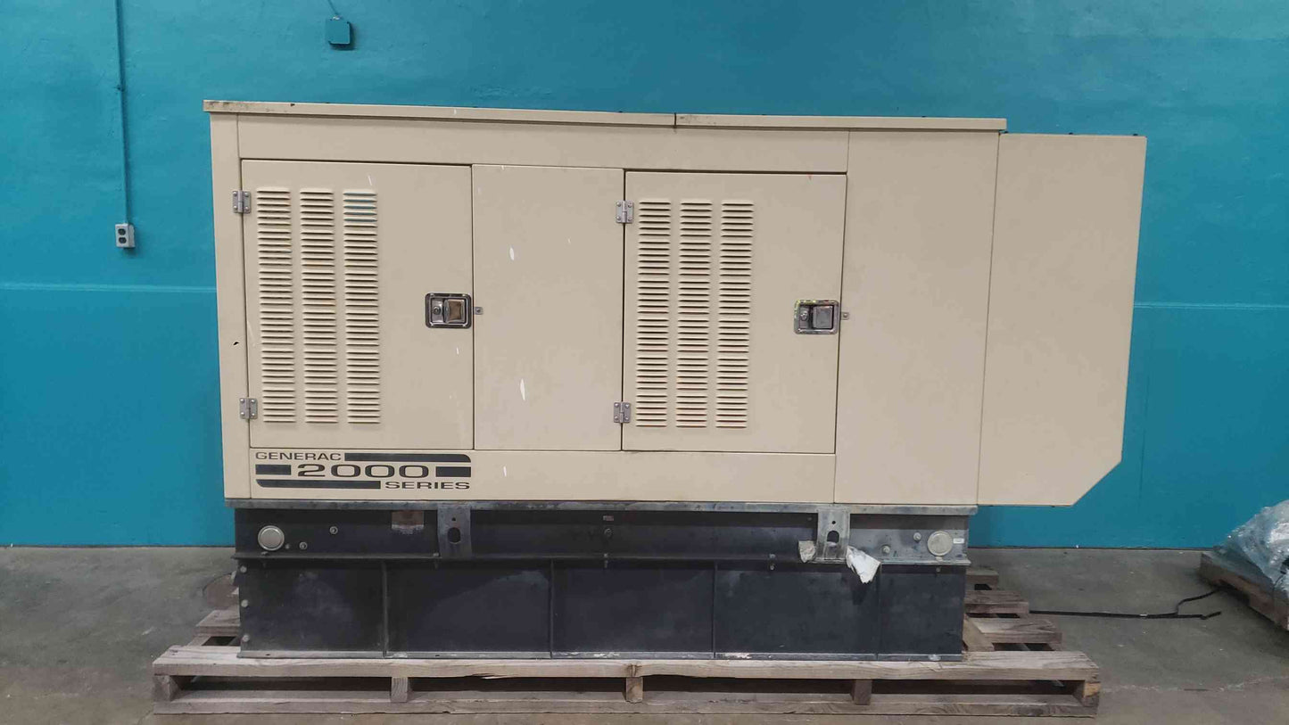 Generac 2000 Series 50kW 3.3 Daewoo Diesel Standby Generator 1PH 537Hrs TESTED (SKU: 113065)