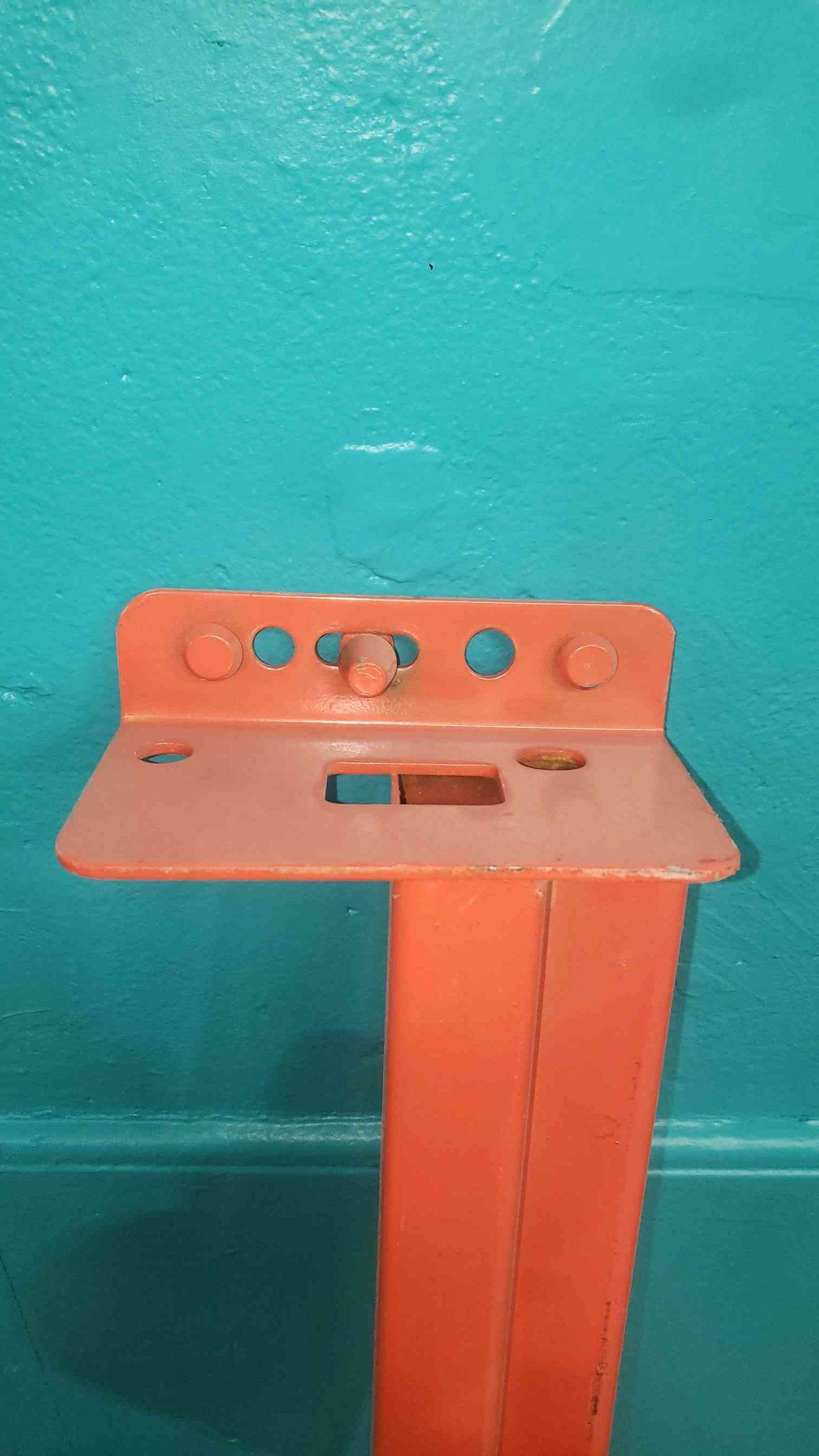 60" Teardrop Pallet Rack Beam - 5ft Orange Step Beam - Warehouse Shelving (SKU: 113079)