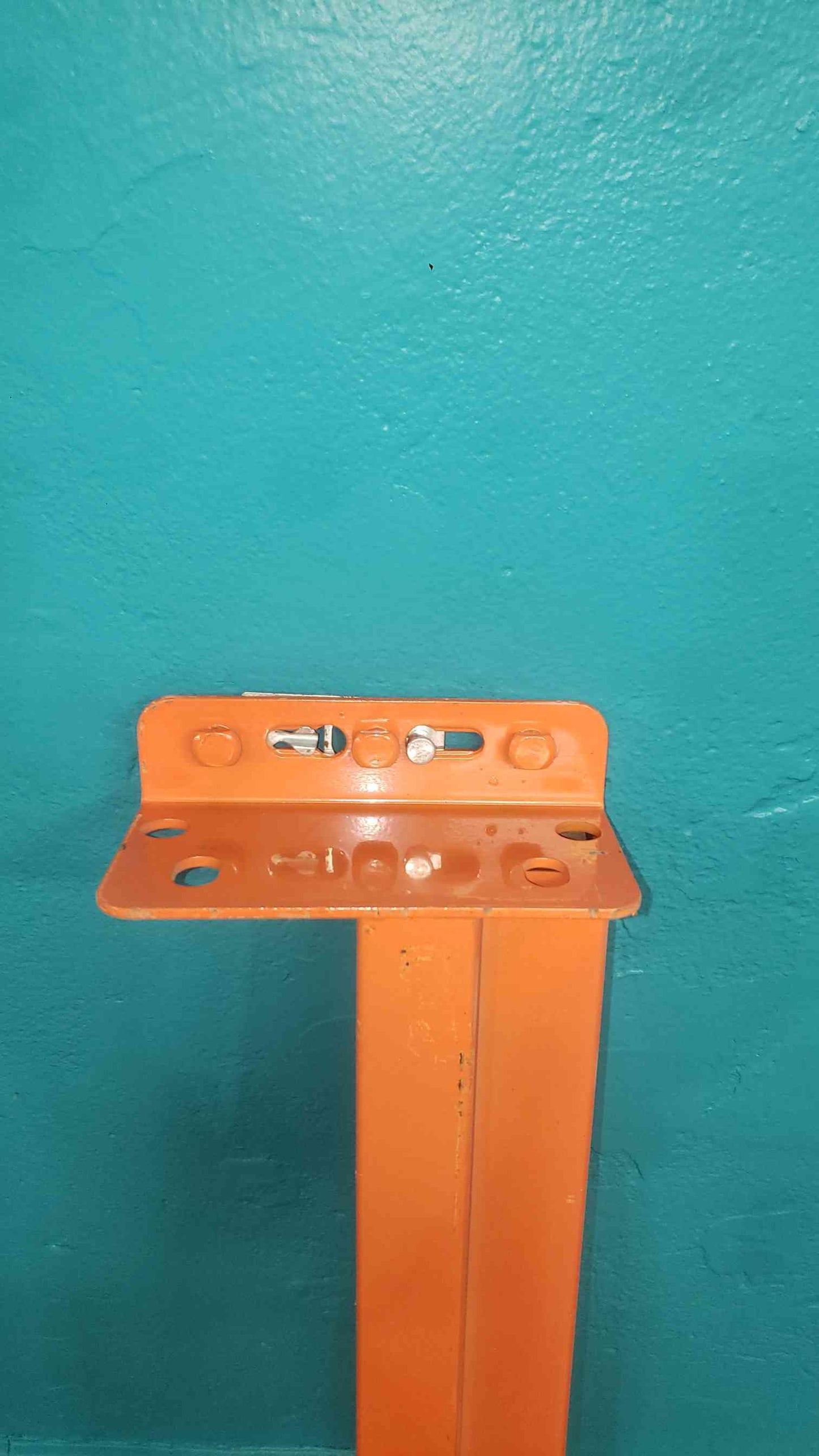 72" Penco Style Bolt-On Pallet Rack Beam - 6ft Orange Step Beam - Warehouse Racking (SKU: 113080)