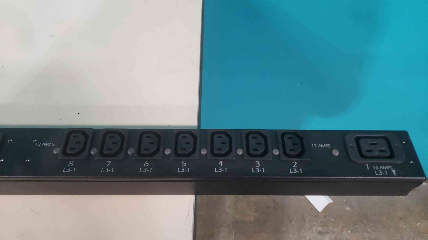 APC AP7961 Switched Rack PDU 3-Phase 208V 16A 5.7kW 0U (21) C13 (3) C19 L21-20P