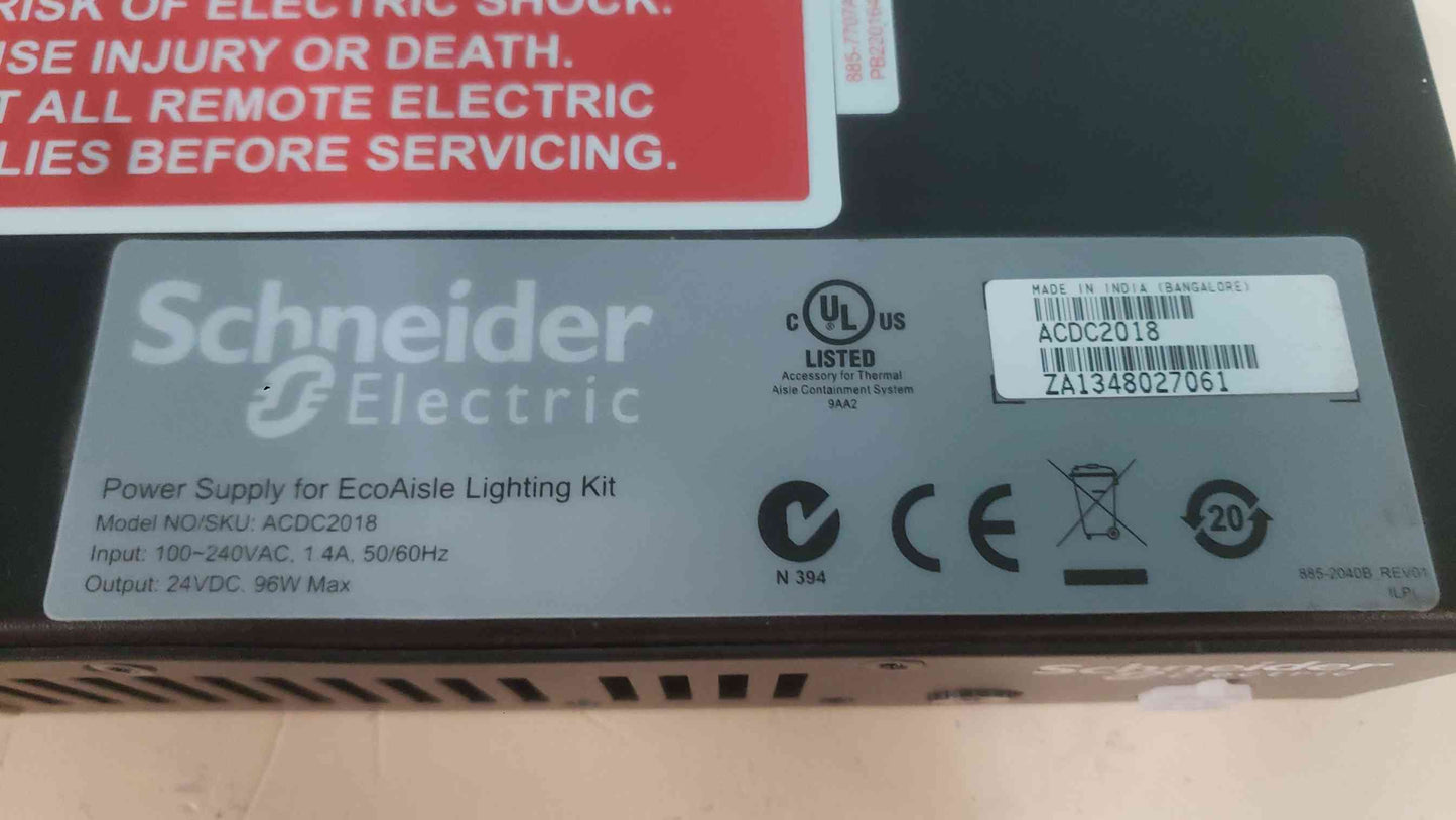 Schneider Electric ACDC2018 EcoAisle Lighting Power Supply Controller Module (SKU: 113394)