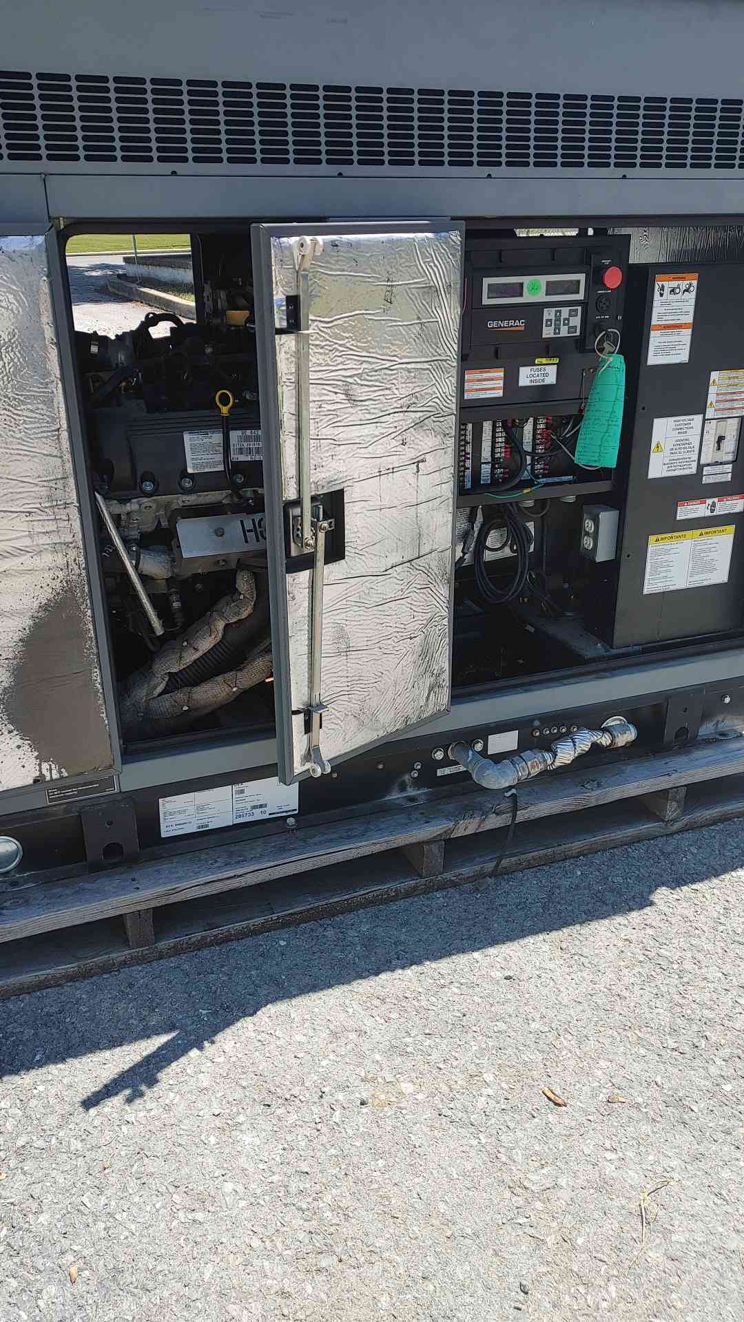Generac 35KW 120/240V 1PH NG/LP Generator SG35 143Hrs TESTED (SKU: 113566)