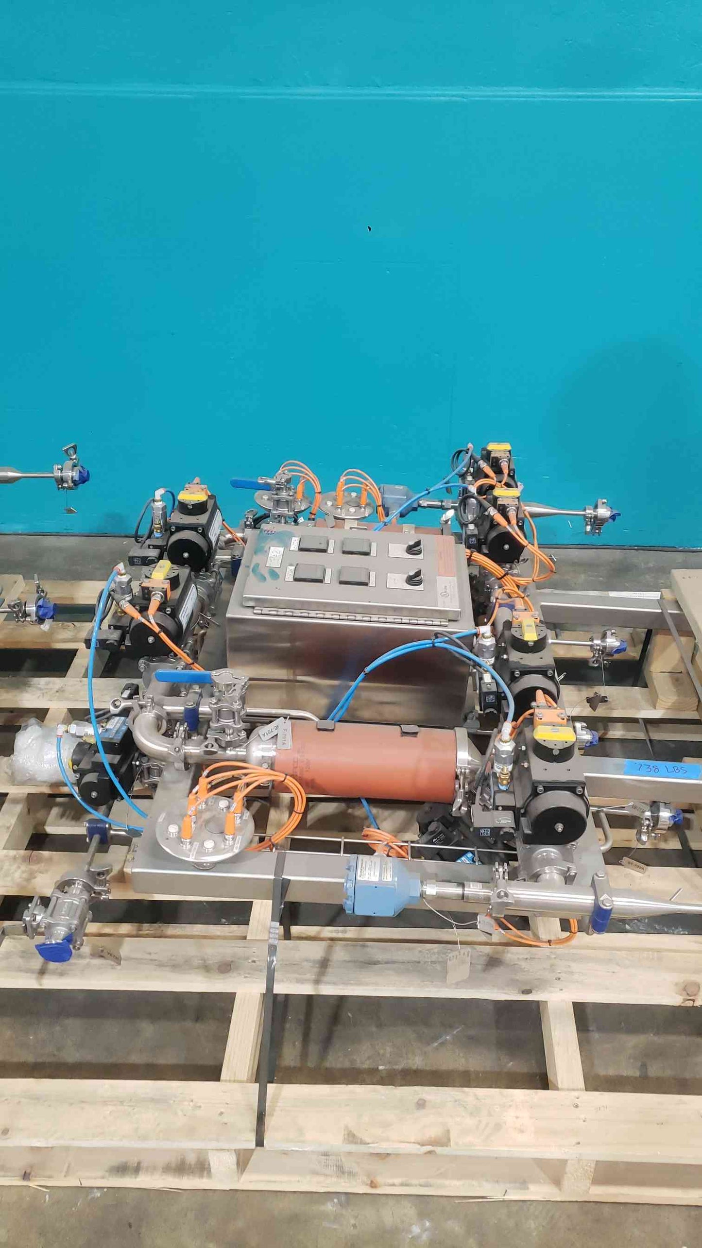 New Sanitary Stainless Valve Manifold Skid Pharmaceutical BioTech Flow Matrix