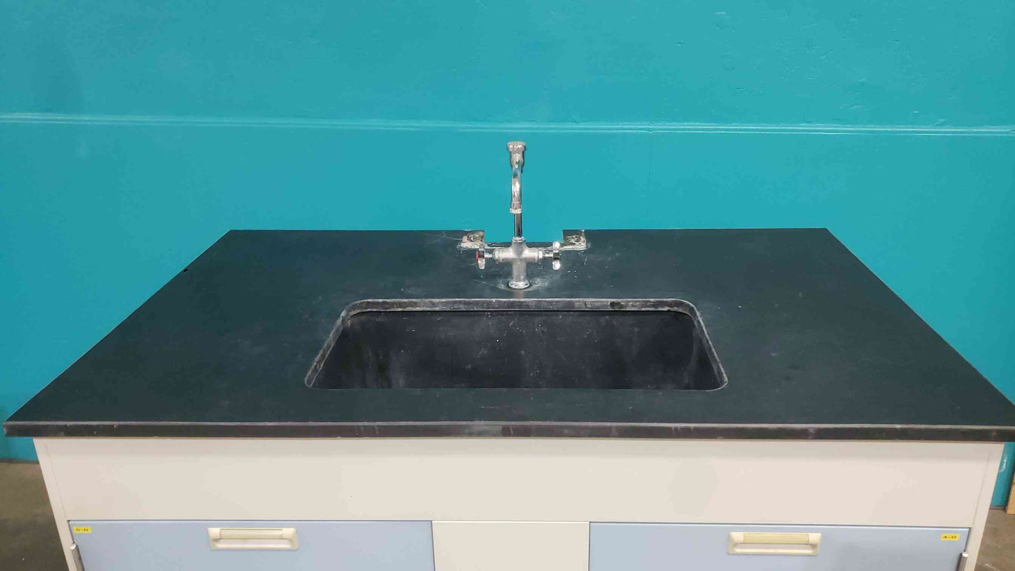 5' Recessed Lab Sink Bundle Metal Casework w/ Faucet (SKU: 113596)