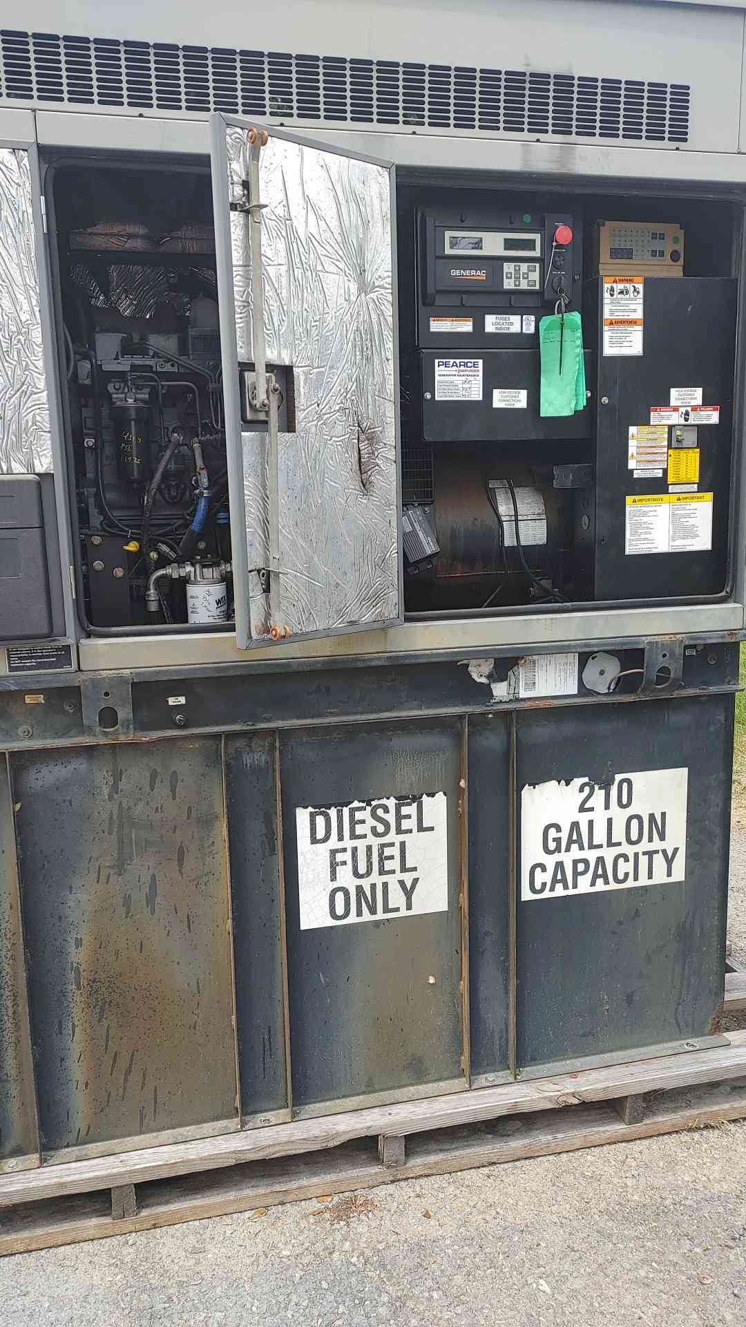 Generac 48KW 120/240V 1PH Diesel Generator Model 14687340100 461.4Hrs TESTED(SKU: 113563)