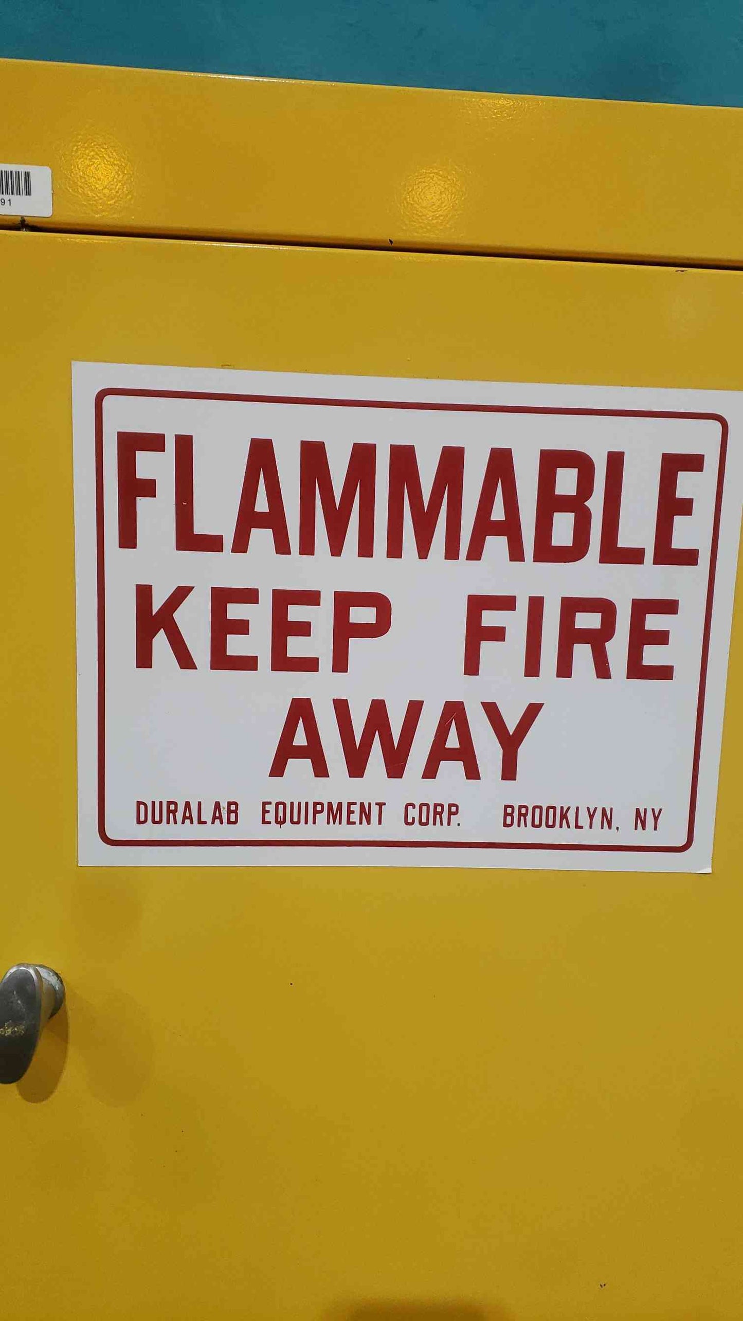 Duralab 35" Flammable Storage Cabinet (SKU: 113611)