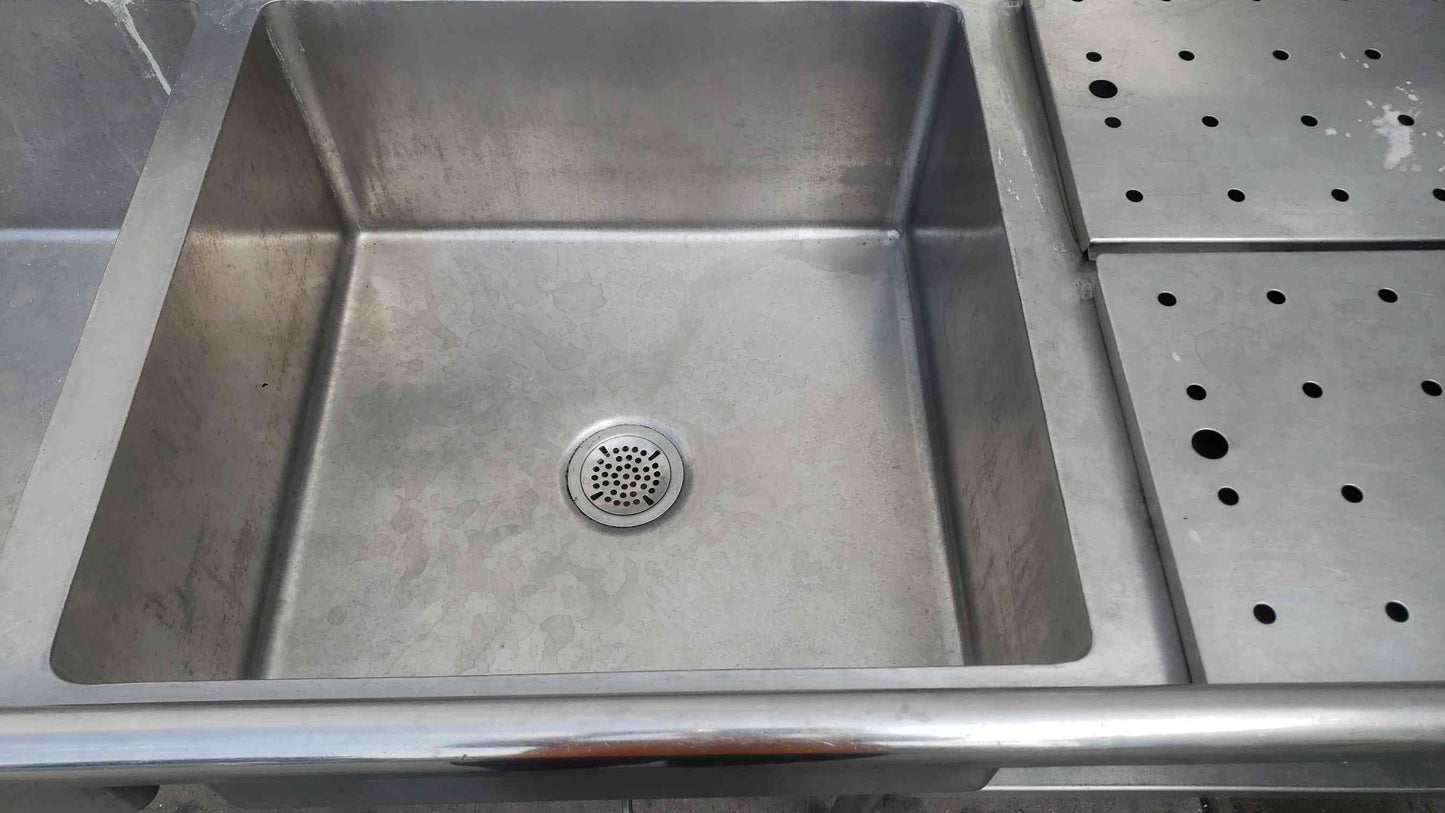 Advance Tabco Stainless Steel Commercial Kitchen Sink Smart Fab (SKU: 113210)