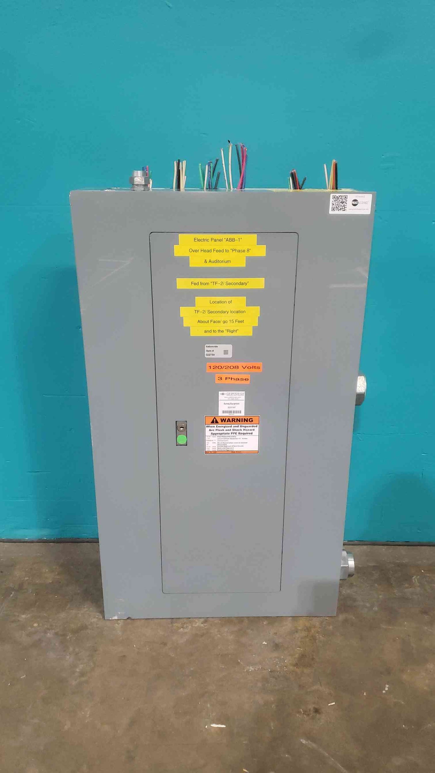 Square D NQOD 225A 120/208V 3 Phase Copper Panelboard 4x 3-Pole QO NQOD442L225CU