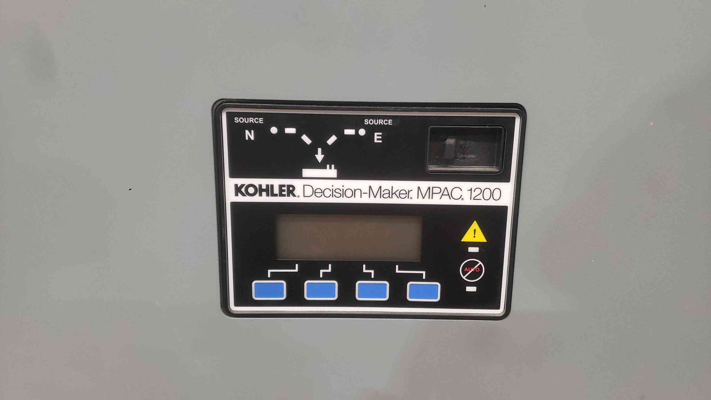 Kohler GM30295 Decision-Maker MPAC 1200 Automatic Transfer Switch ATS 100A 208V