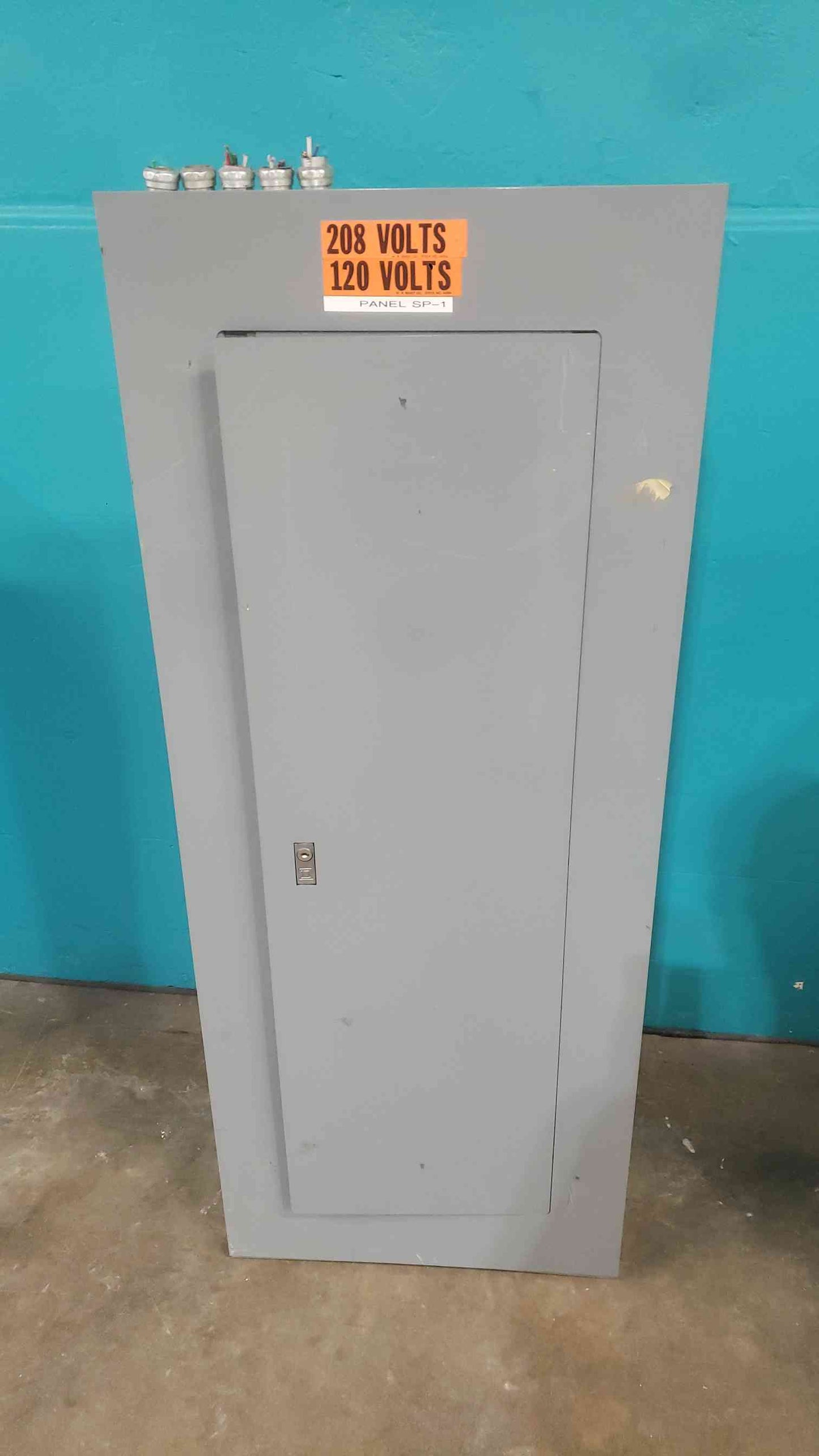 Square D NQ 208V 3 Phase Panelboard 200A Main Breaker 30A 3-Pole 37x QOB 20A 1-Pole