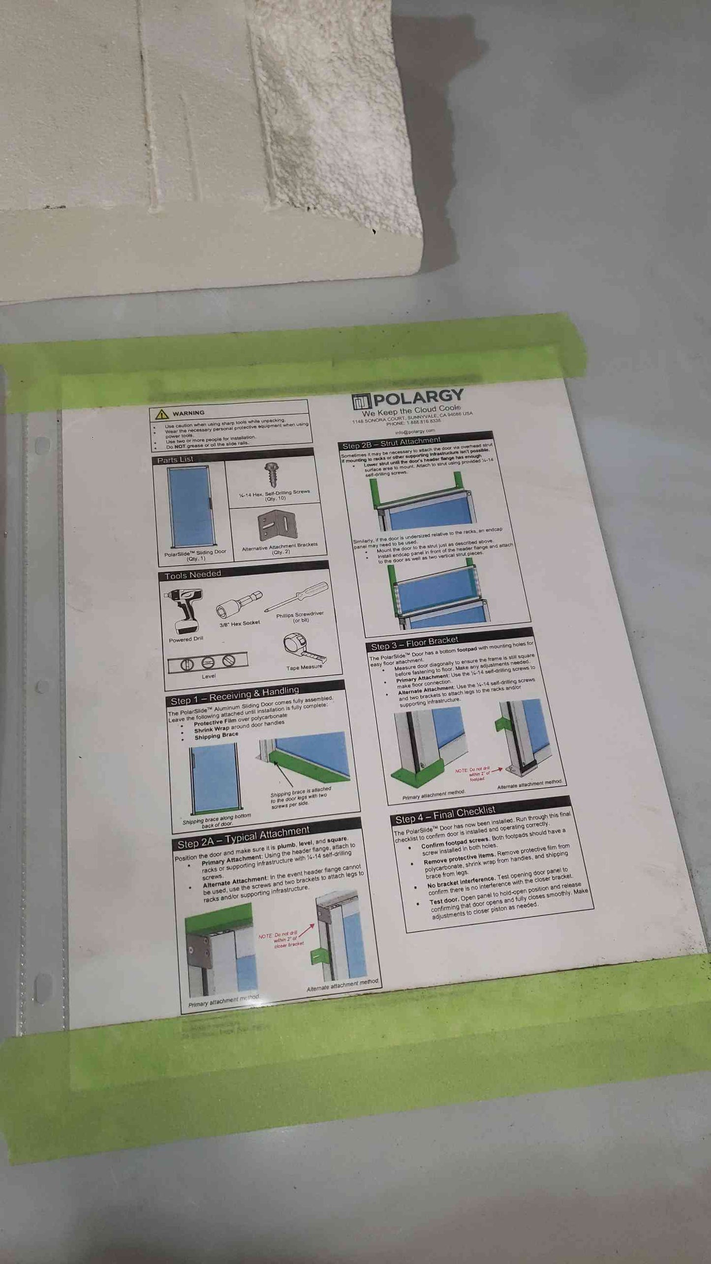 Polargy P5 PolarSlide Aluminum Sliding Door Data Center Aisle Containment New