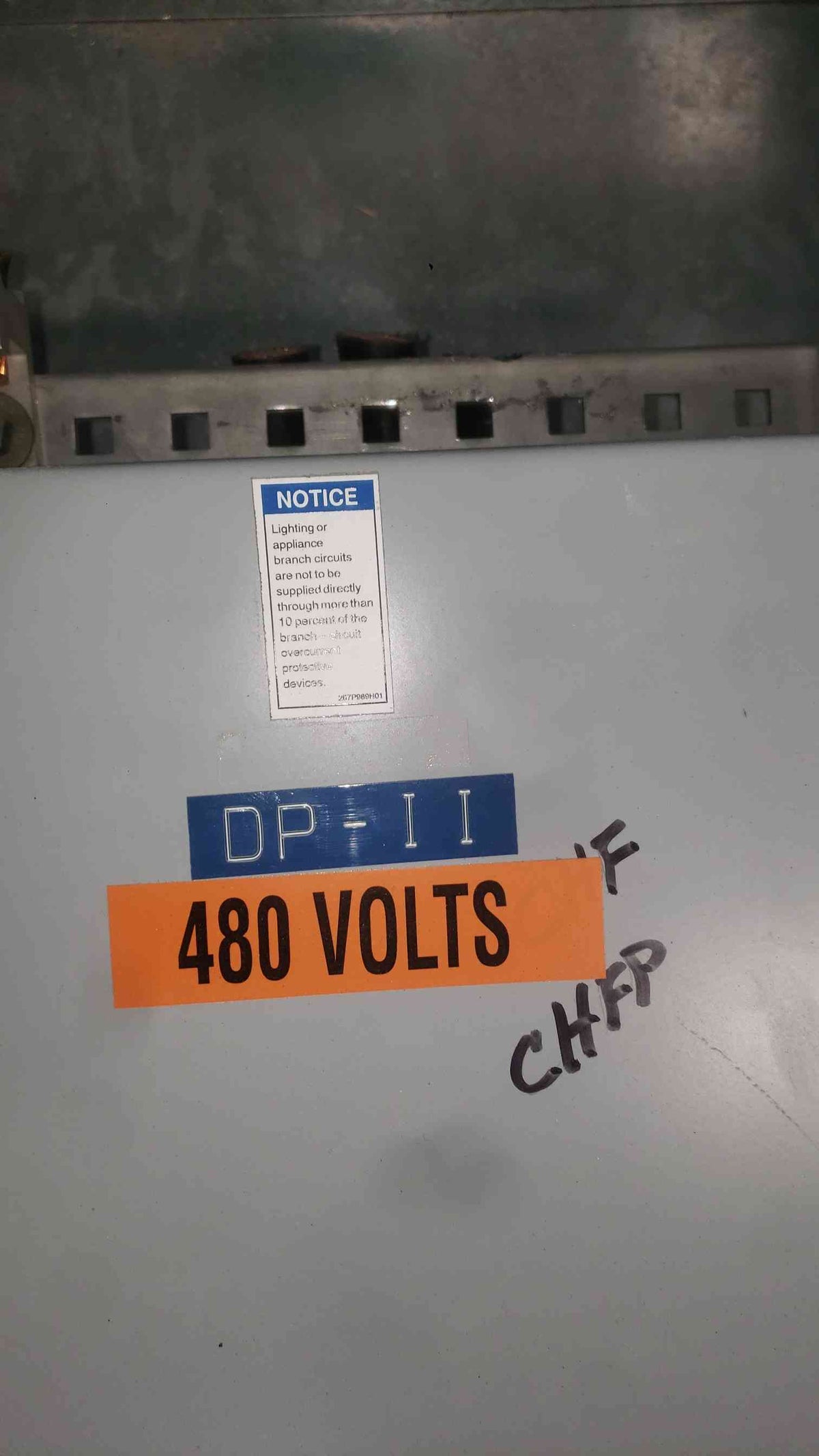 Cutler-Hammer PRL4 480V 3 Phase Distribution Panelboard 600A 250A 100A Breakers