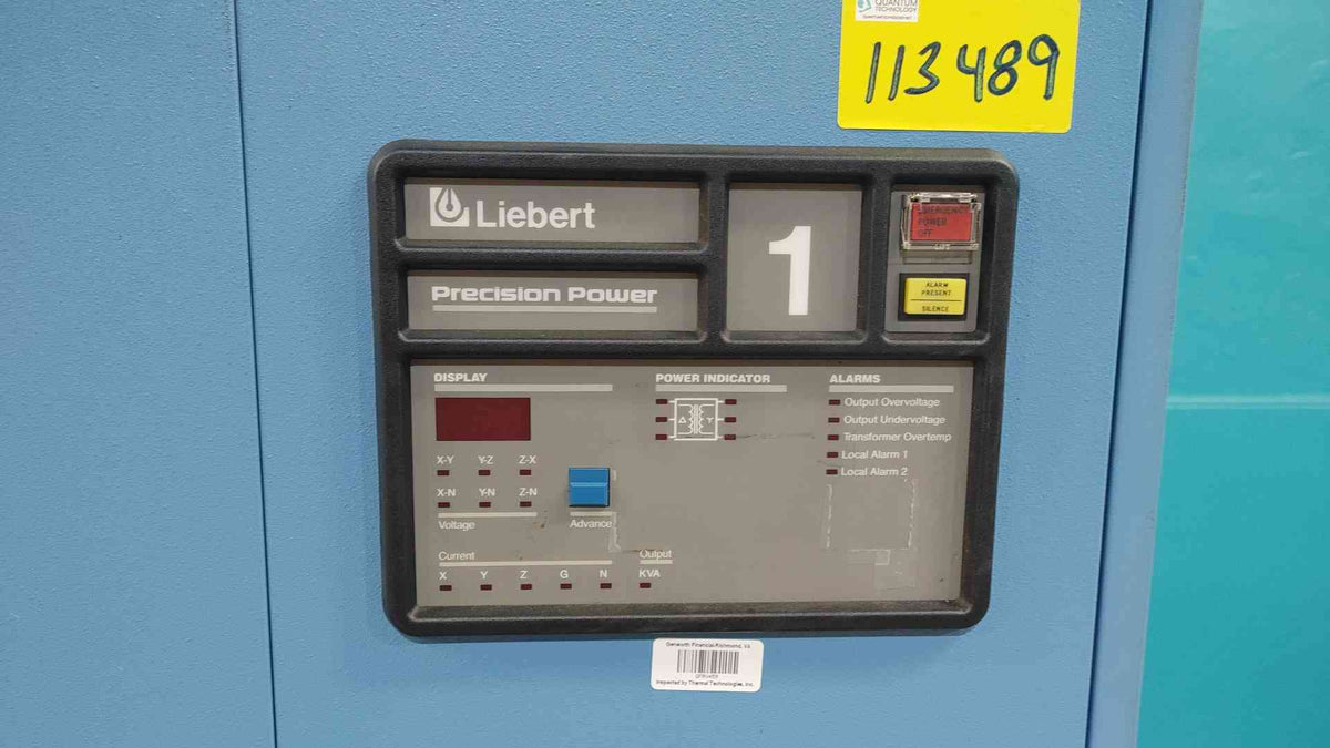 Liebert PPA100C 100kVA Precision Power Center PDU 480V To 208Y/120V 3 Phase Cabinet