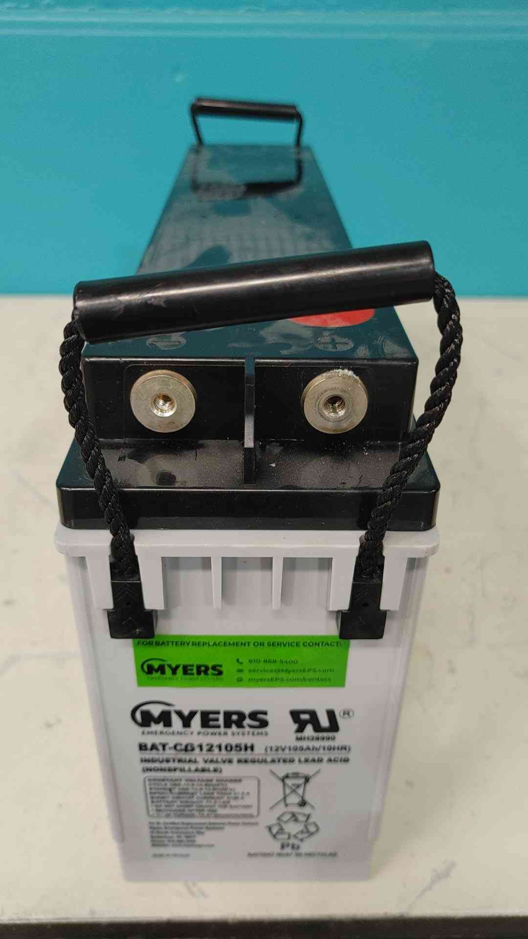 Myers BAT-CG12105H 12V 105Ah Front Terminal AGM UPS Telecom Battery CG12105H