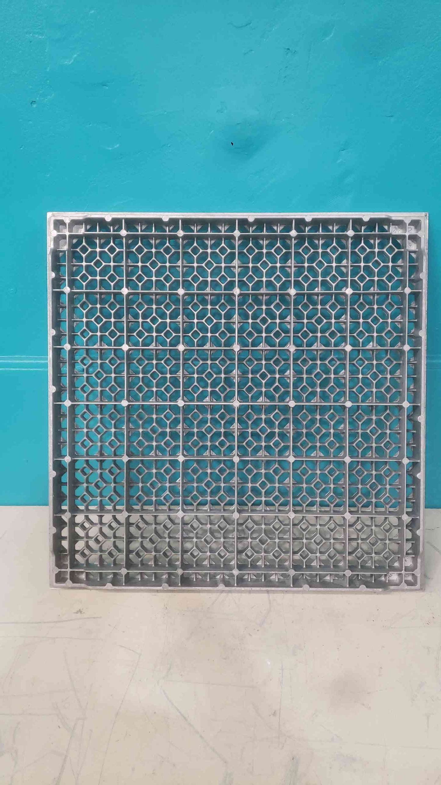 2x2 Gray Aluminum Raised Floor Tile (SKU: 113916)