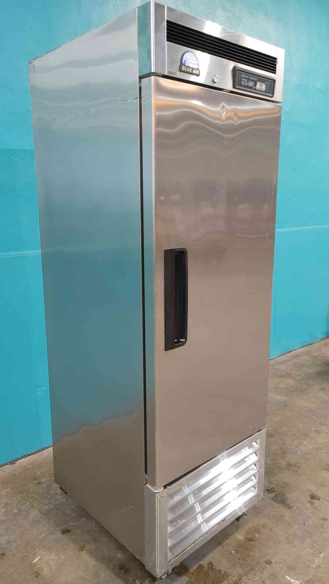 Blue Air BSR23 27" Stainless Steel 1 Door Commercial Reach-In Refrigerator 23cf