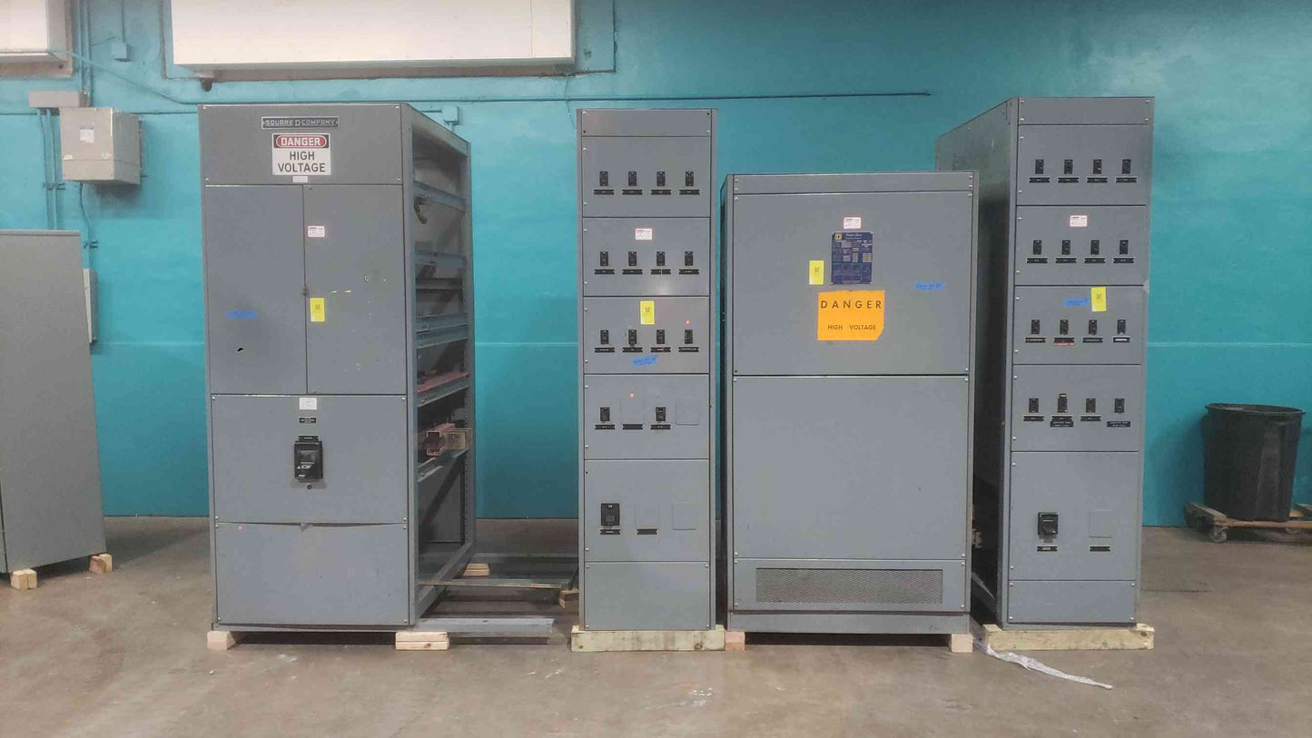 Square D Power-Zone 800A Switchboard Switchgear 300 KVA Transformer 480V-208V