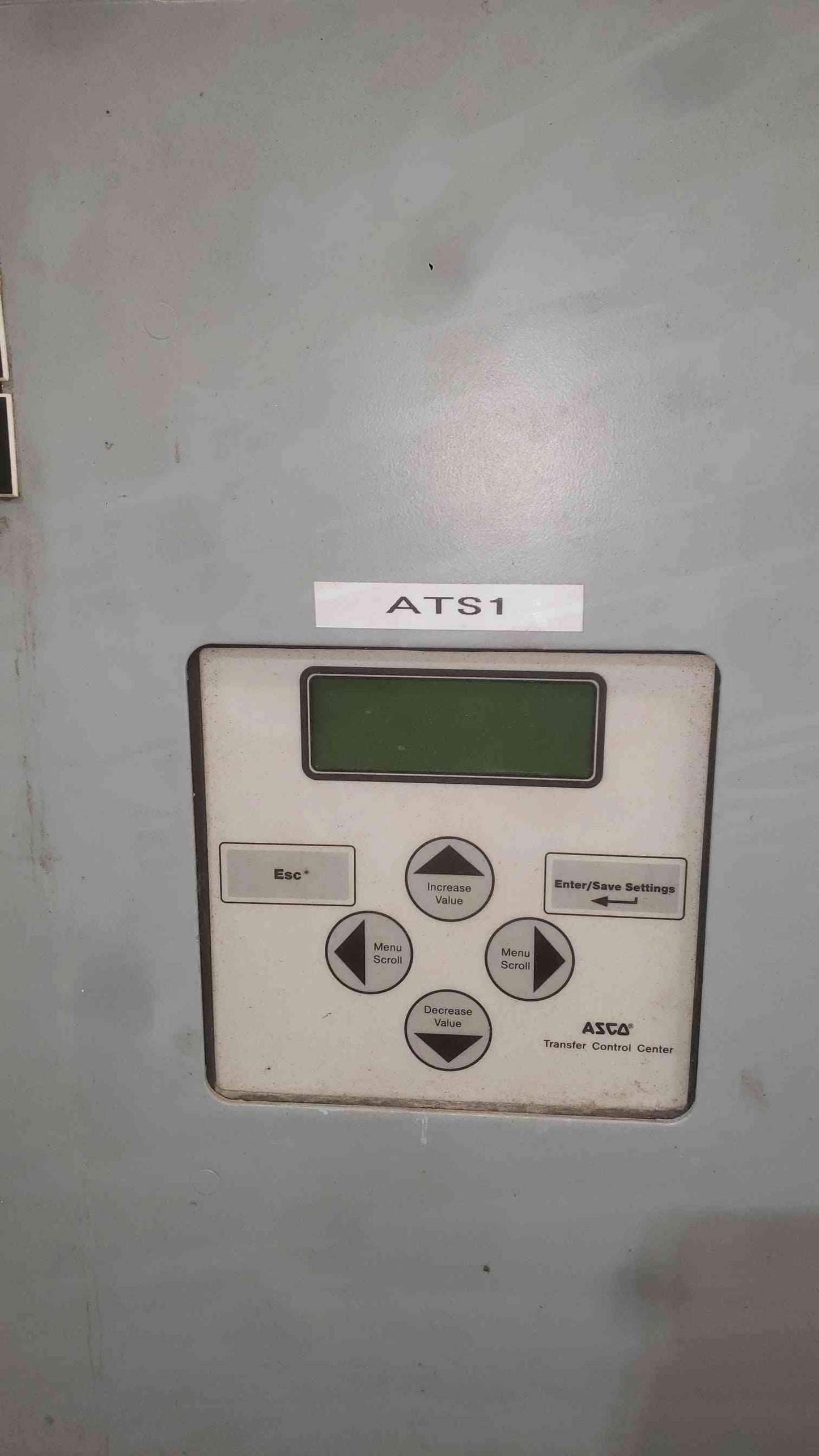 ASCO 7000 Series 600A Automatic Transfer Switch F7ATSA3600C5XC 208V 3PH ATS