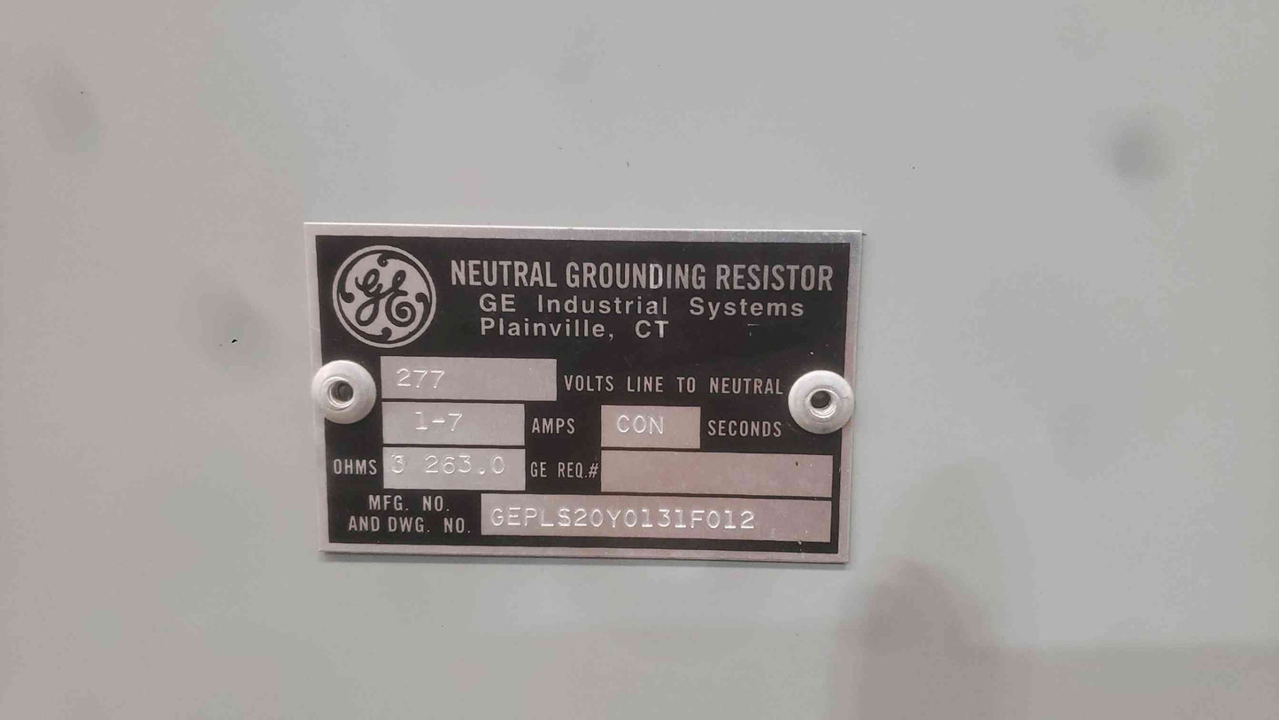 GE PulserPlus High Resistance Grounding Controller NGR System 277V 3263 Ohm 1-7A