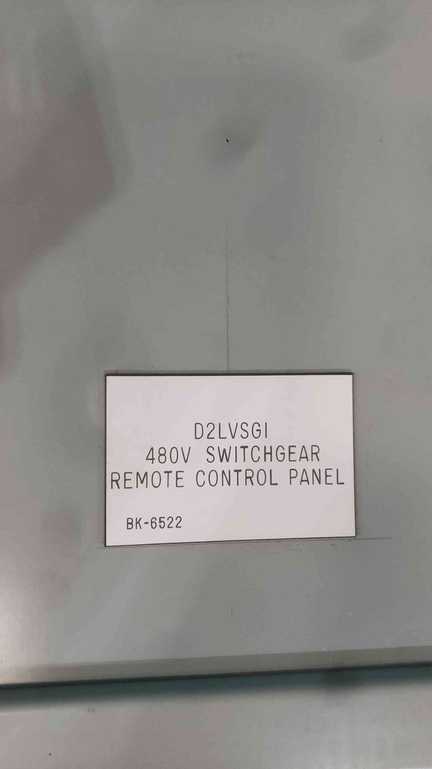 480V Switchgear Remote Control Panel NEMA Box Breaker Control Rotary Switches