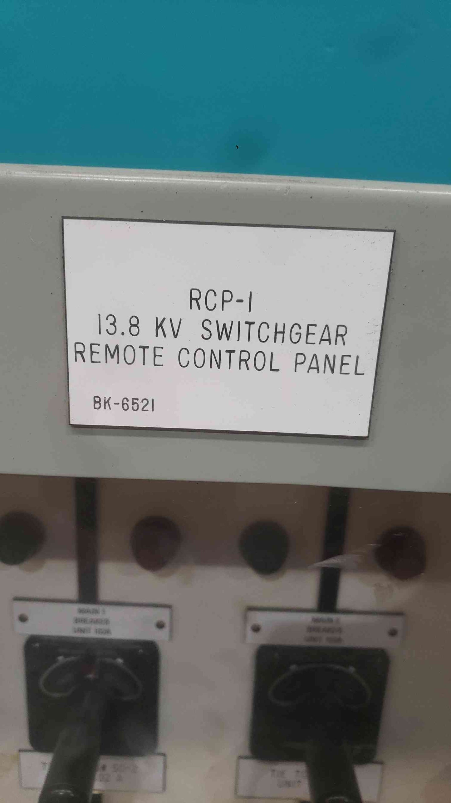 13.8KV Switchgear Remote Control Panel RCP-1 BK-6521 Industrial Enclosure Box
