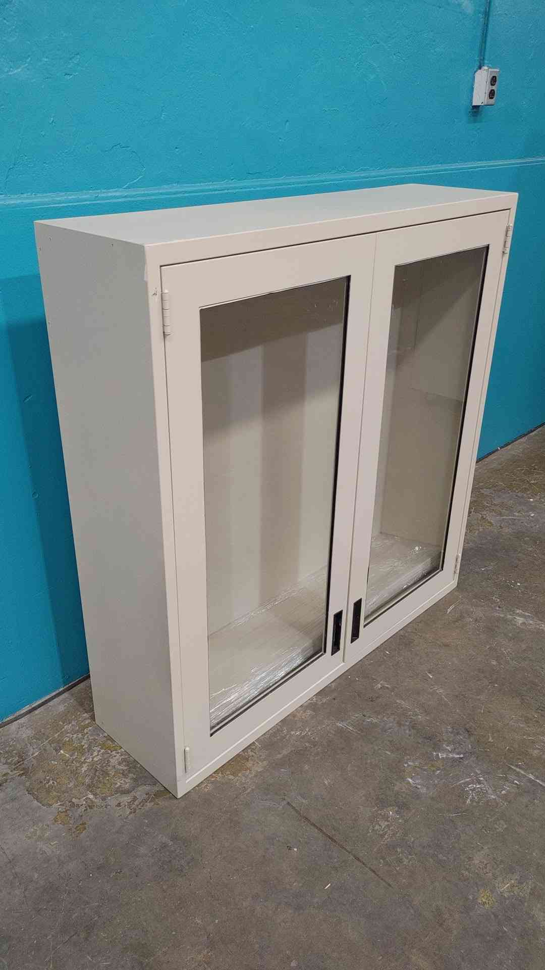 48" Metal Cabinet With Glass Doors (Sku 114116)