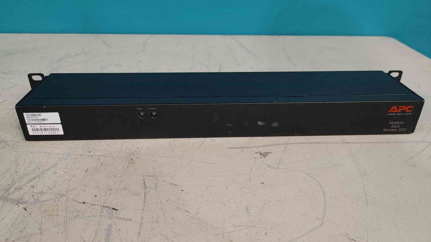 APC NetBotz Rack Monitor 550 Environment Security Appliance 1U NBRK0550 Switch