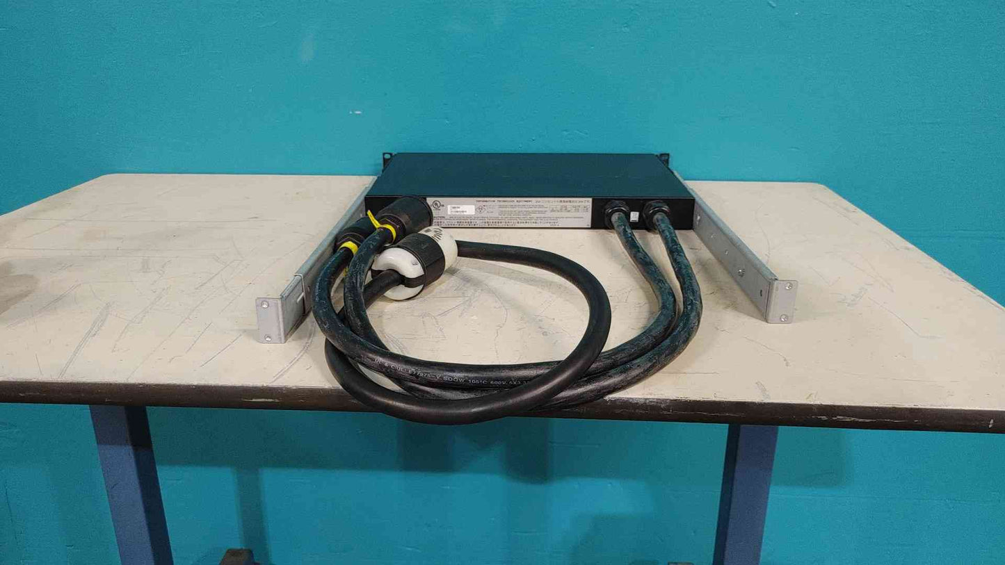 APC AP7701 Rack Automatic Transfer Switch ATS 208V 3-Phase NEMA L21-20 1U 5.7kW