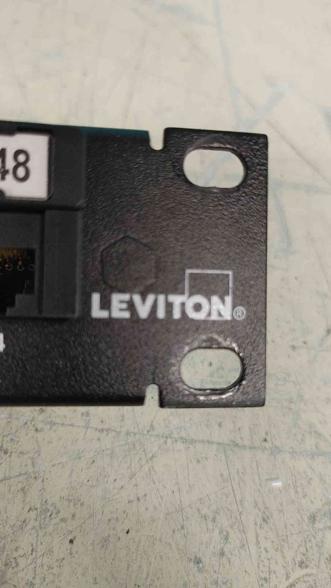 Leviton eXtreme 6+ 24 Port Cat6 Patch Panel 1U Rackmount 110 Punch Down T568A B
