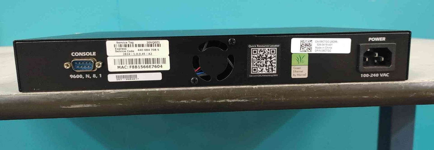 Dell PowerConnect 2824 24 Port Gigabit Ethernet Managed Network Switch W/Ears