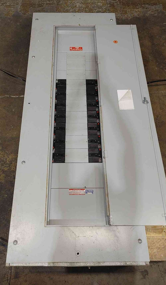 GE CCB 600A 240V 3PH Panelboard Enclosure 14x TED 50A 3-Pole Circuit Breakers