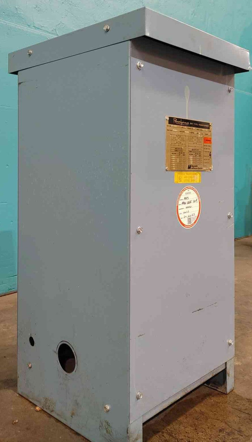 Jefferson Electric 50 KVA Dry Type Transformer 1PH 240X480V 120/240V 221-3225
