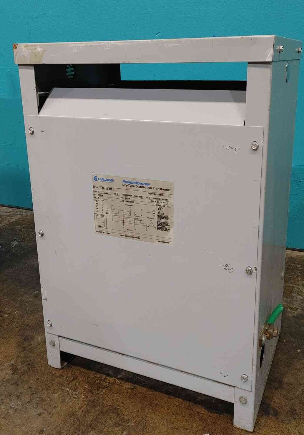 Challenger PowerMaster 30 kVA Transformer 480V to 208Y/120V 3Ph 302-415-MOD.5