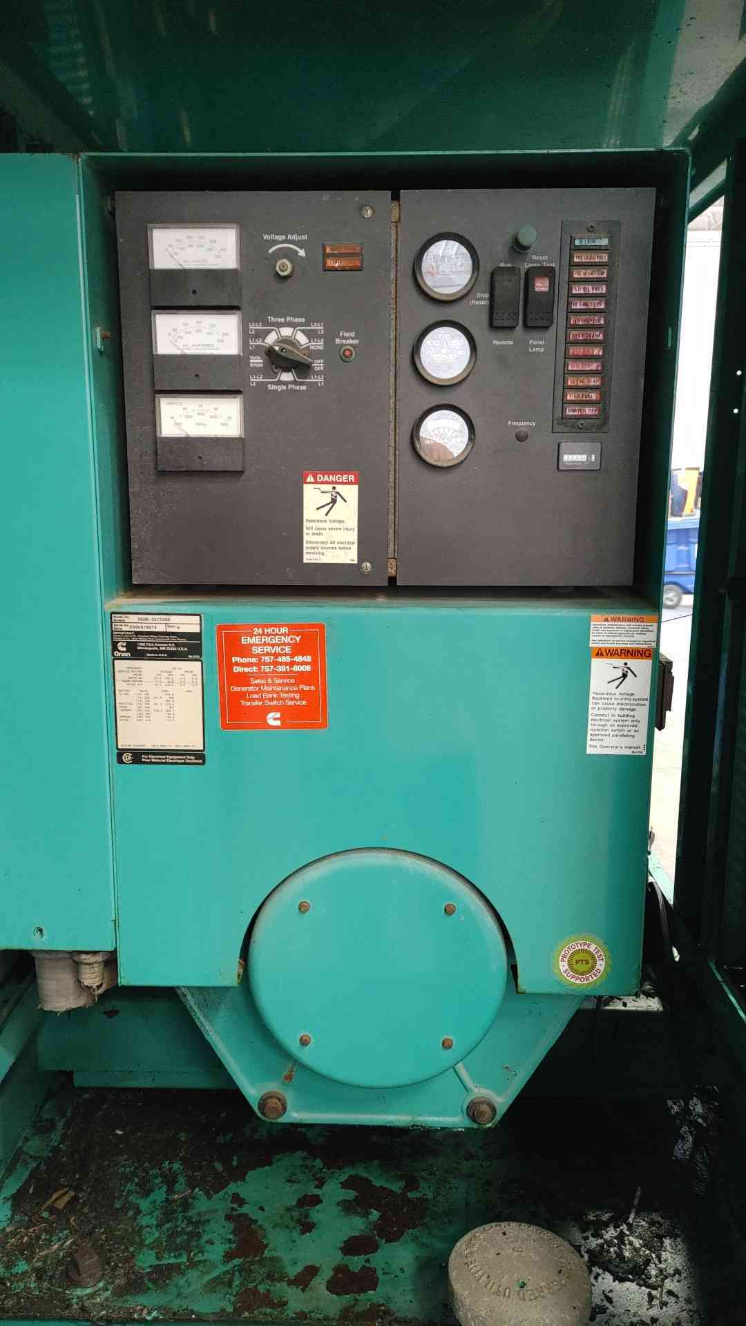 Onan Cummins 67KW 1PH 100KW 3PH Diesel Generator (MODEL No. DGDB-3373360) 937.3Hrs TESTED (SKU: 114681)